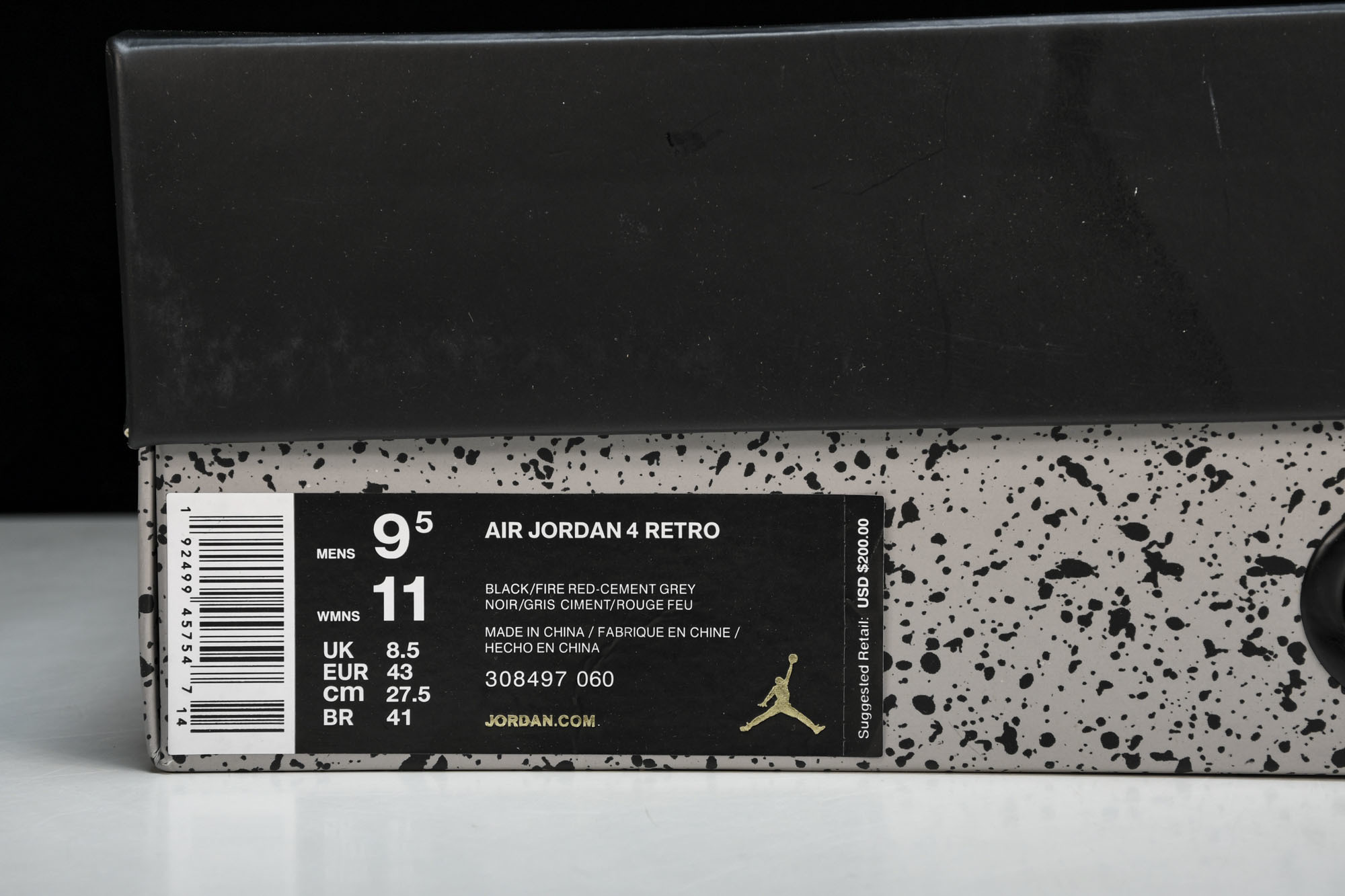 纯原原版 Air Jordan 4 Retro Bred 2019 黑红公牛 -060 #YZ001-1 40 40.5 纯原原版 Air Jordan 4 Retro Bred 2019 黑红公牛 -060 #YZ001-1 40 40.5