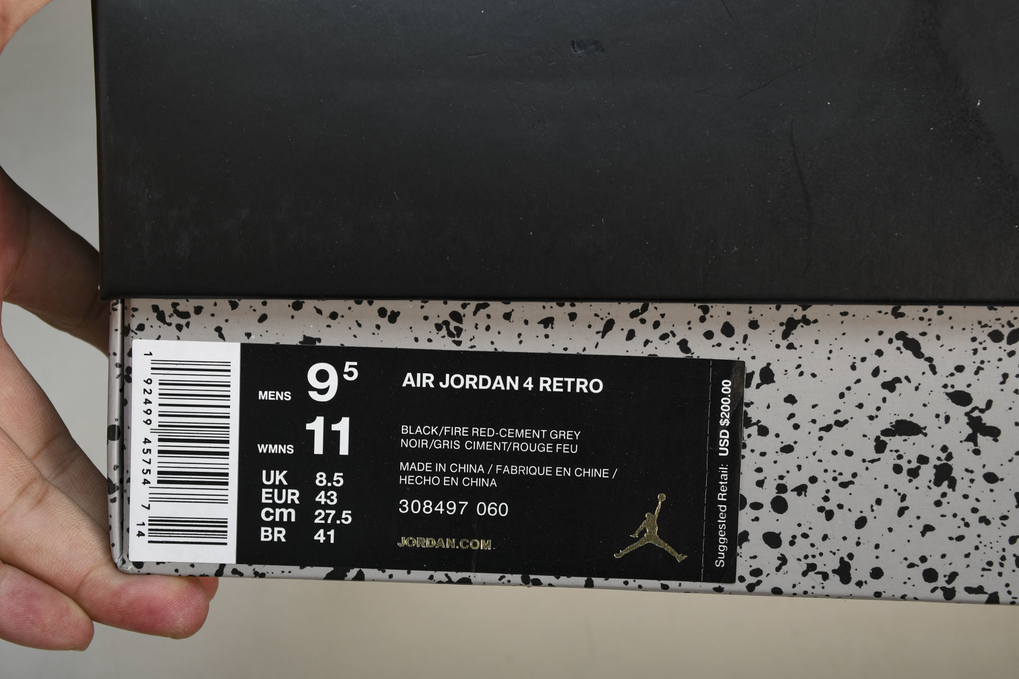 纯原原版 Air Jordan 4 Retro Bred 2019 黑红公牛 -060 #YZ001-1 40 40.5 纯原原版 Air Jordan 4 Retro Bred 2019 黑红公牛 -060 #YZ001-1 40 40.5