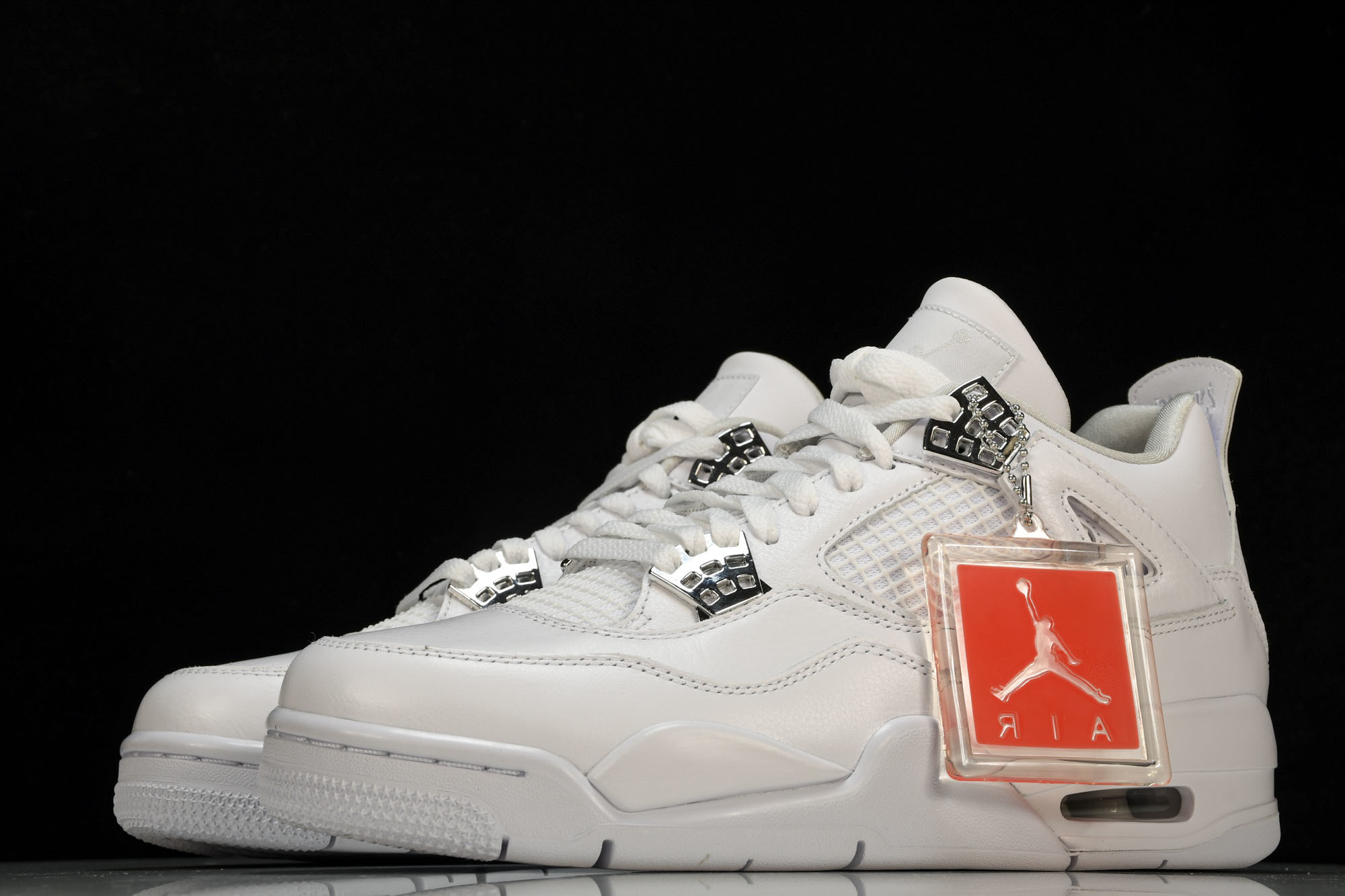 纯原原版 Air Jordan 4 Retro Pure Money 白猫 银扣(2017)-100 #YZ001-1 纯原原版 Air Jordan 4 Retro Pure Money 白猫 银扣(2017)-100 #YZ001-1