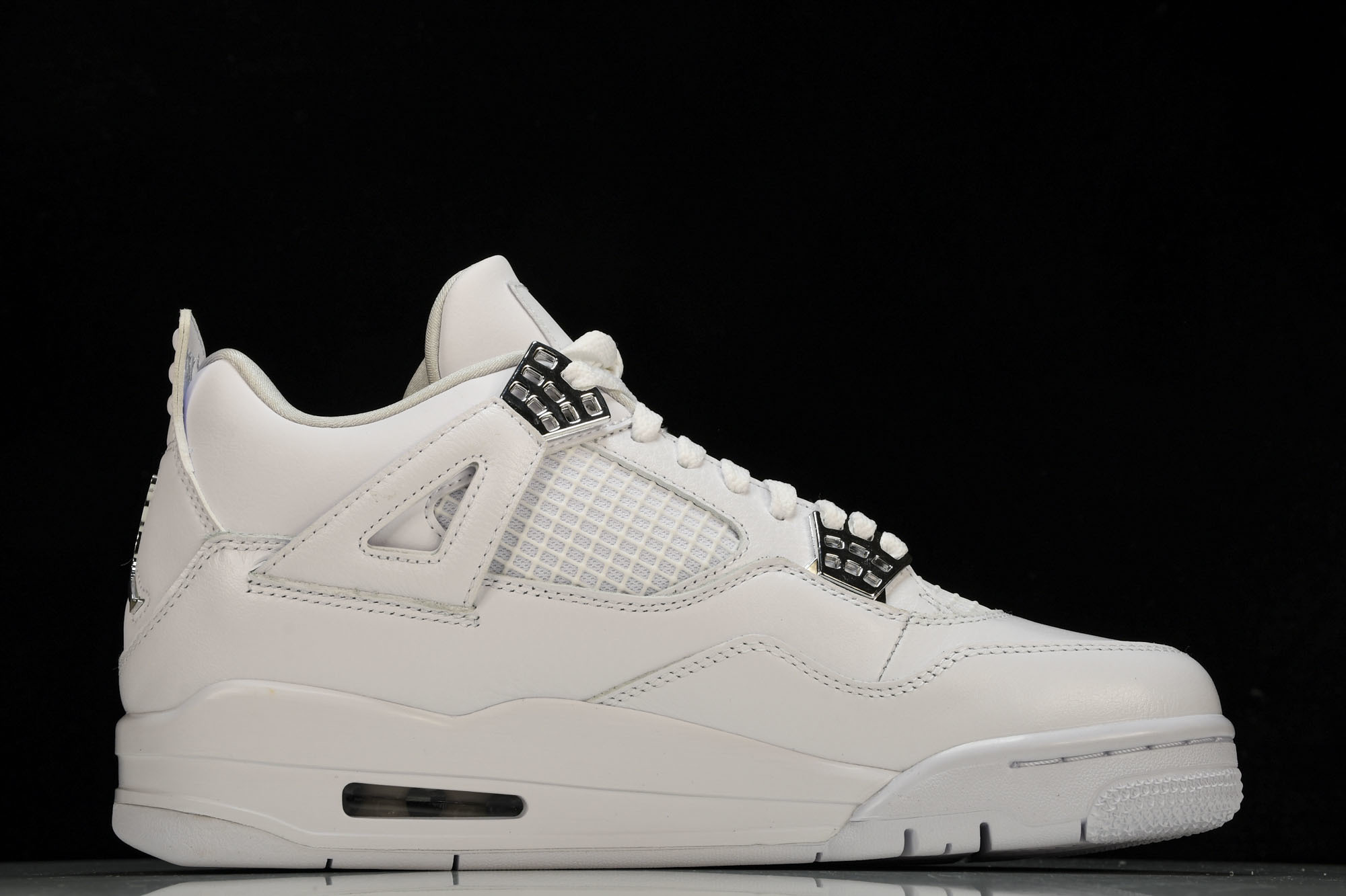 纯原原版 Air Jordan 4 Retro Pure Money 白猫 银扣(2017)-100 #YZ001-1 纯原原版 Air Jordan 4 Retro Pure Money 白猫 银扣(2017)-100 #YZ001-1