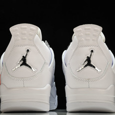 纯原原版 Air Jordan 4 Retro Pure Money 白猫 银扣(2017)-100 #YZ001-1 纯原原版 Air Jordan 4 Retro Pure Money 白猫 银扣(2017)-100 #YZ001-1