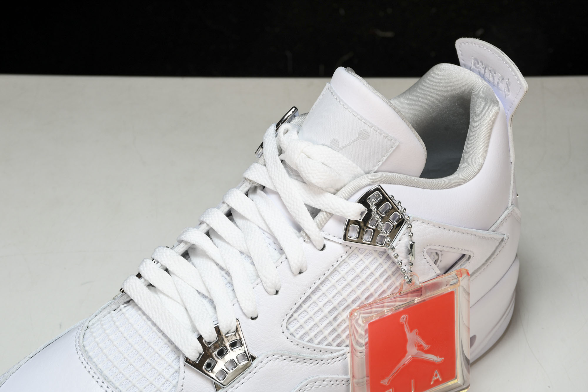 纯原原版 Air Jordan 4 Retro Pure Money 白猫 银扣(2017)-100 #YZ001-1 纯原原版 Air Jordan 4 Retro Pure Money 白猫 银扣(2017)-100 #YZ001-1