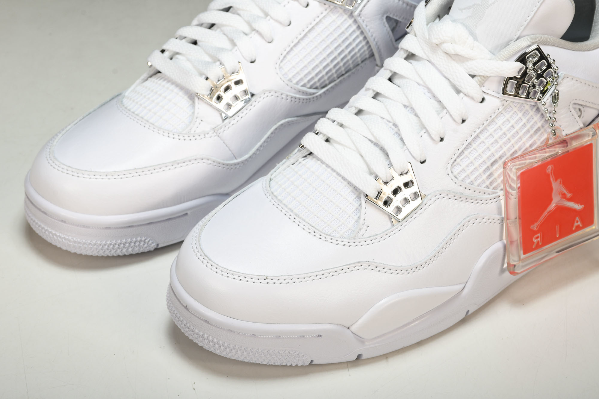 纯原原版 Air Jordan 4 Retro Pure Money 白猫 银扣(2017)-100 #YZ001-1 纯原原版 Air Jordan 4 Retro Pure Money 白猫 银扣(2017)-100 #YZ001-1