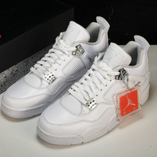 纯原原版 Air Jordan 4 Retro Pure Money 白猫 银扣(2017)-100 #YZ001-1 纯原原版 Air Jordan 4 Retro Pure Money 白猫 银扣(2017)-100 #YZ001-1