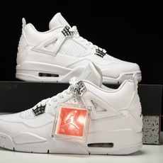纯原原版 Air Jordan 4 Retro Pure Money 白猫 银扣(2017)-100 #YZ001-1 纯原原版 Air Jordan 4 Retro Pure Money 白猫 银扣(2017)-100 #YZ001-1