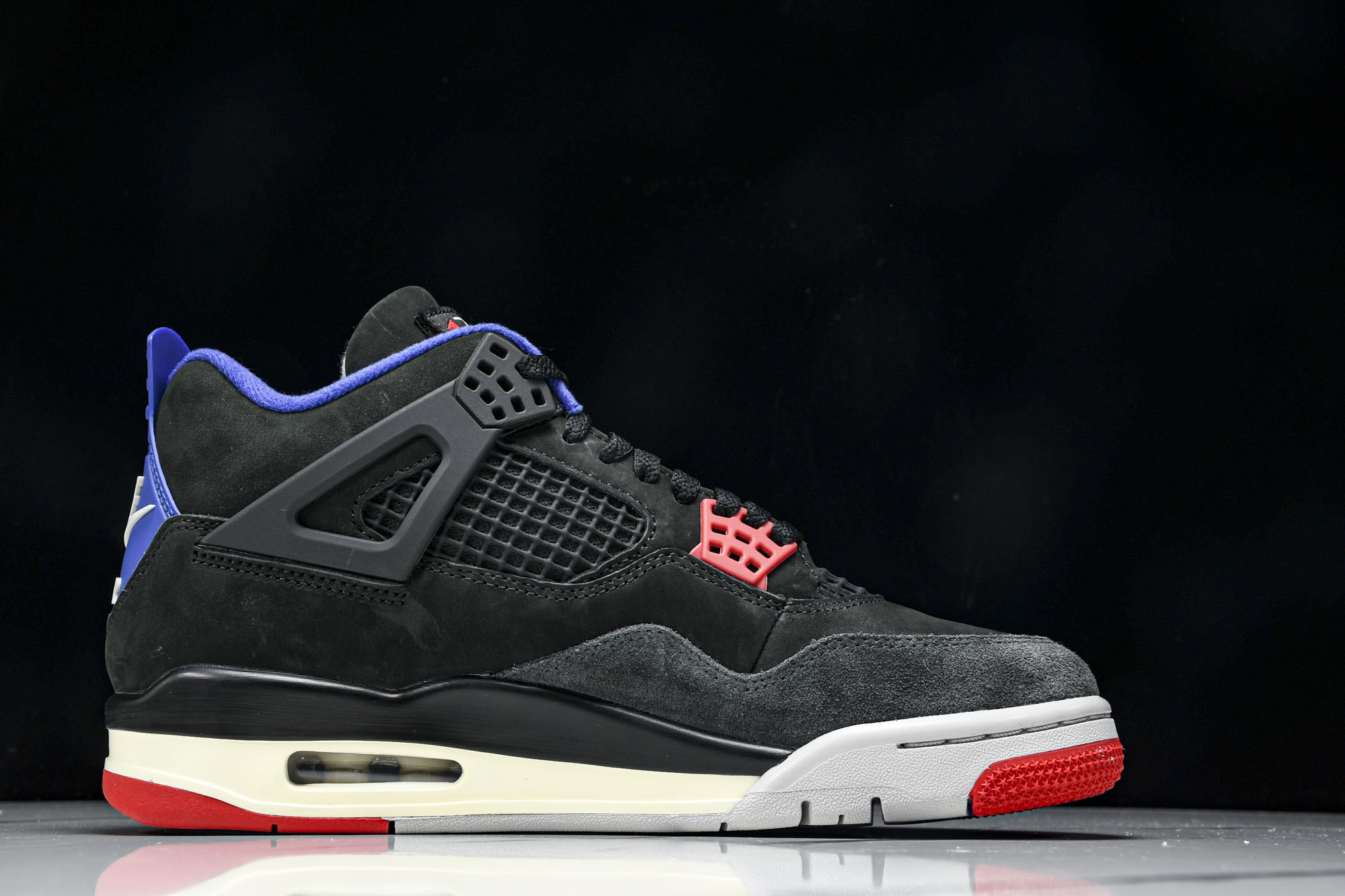 纯原原版 Air Jordan 4 Retro Rare Air 稀有空气 黑红蓝 FV5029-003 #YZ001-