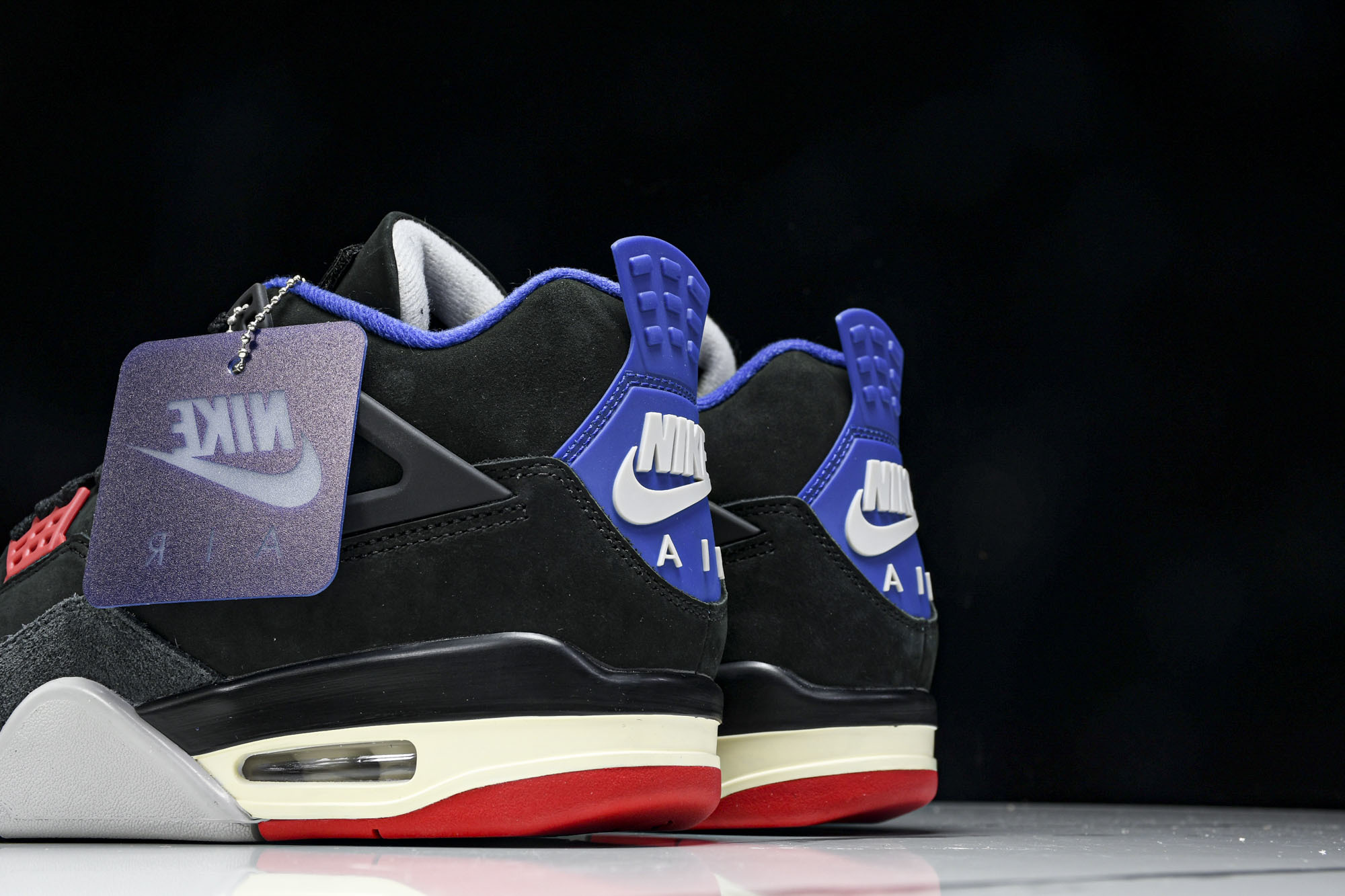 纯原原版 Air Jordan 4 Retro Rare Air 稀有空气 黑红蓝 FV5029-003 #YZ001-