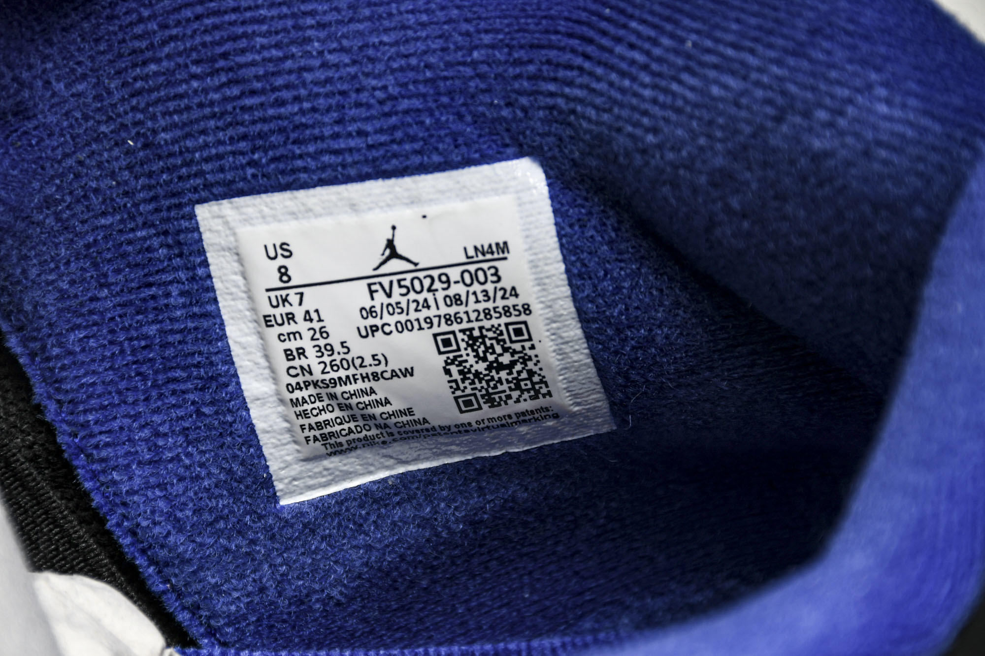 纯原原版 Air Jordan 4 Retro Rare Air 稀有空气 黑红蓝 FV5029-003 #YZ001-