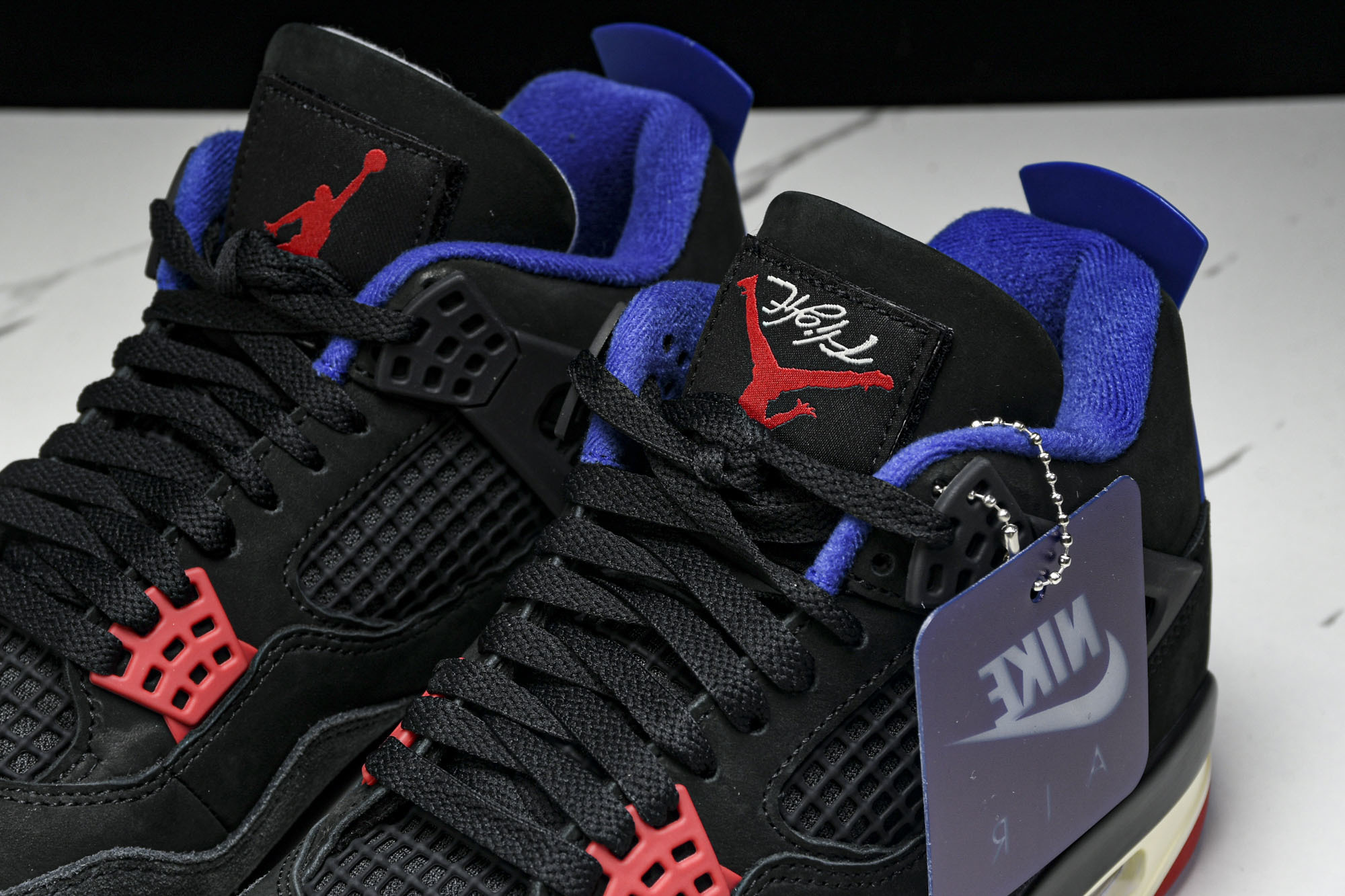 纯原原版 Air Jordan 4 Retro Rare Air 稀有空气 黑红蓝 FV5029-003 #YZ001-