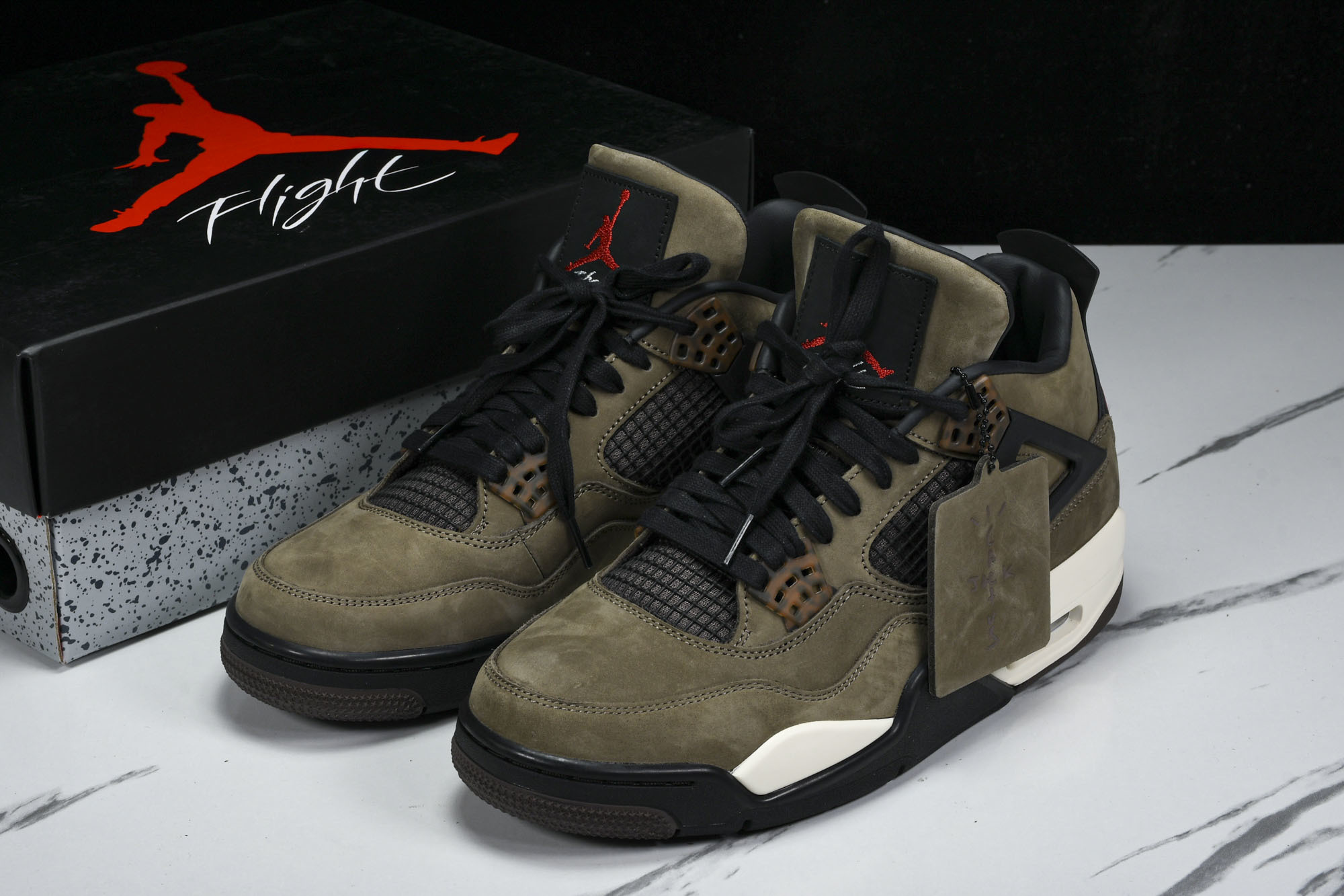 纯原原版 Air Jordan 4 Retro UNDFTD 军绿 书包 JBM351-M1 #YZ001-1 40 4