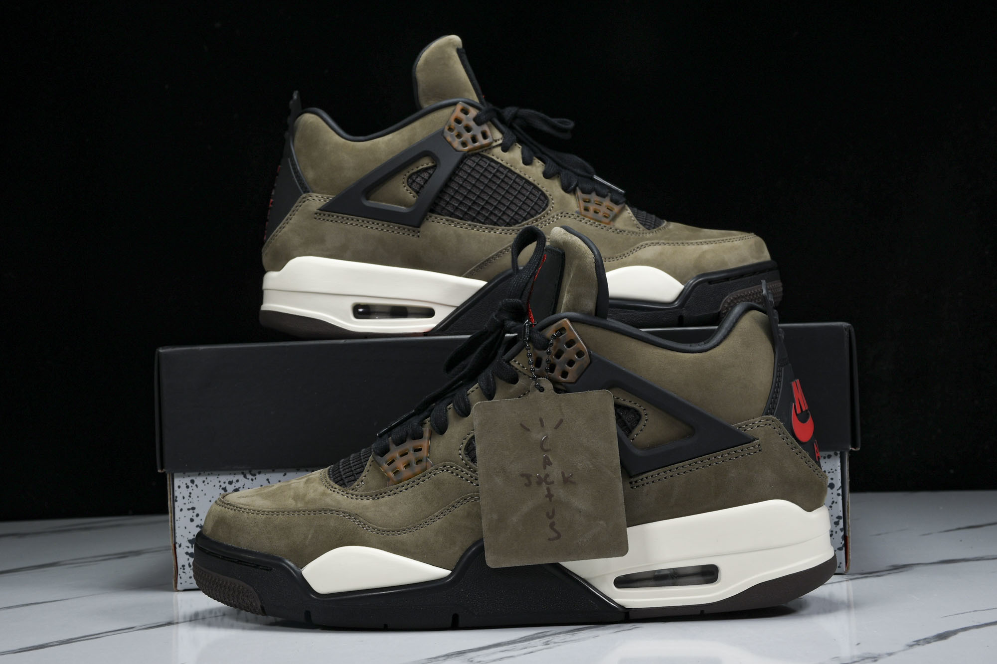 纯原原版 Air Jordan 4 Retro UNDFTD 军绿 书包 JBM351-M1 #YZ001-1 40 4