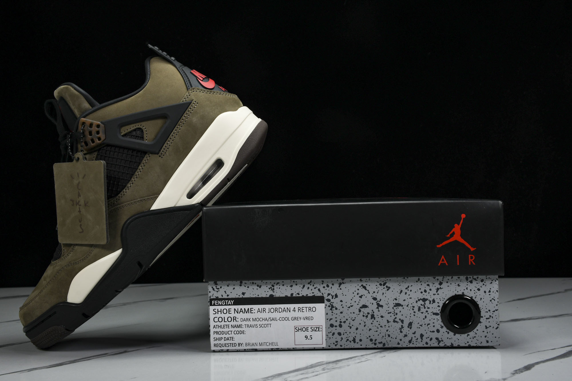 纯原原版 Air Jordan 4 Retro UNDFTD 军绿 书包 JBM351-M1 #YZ001-1 40 4