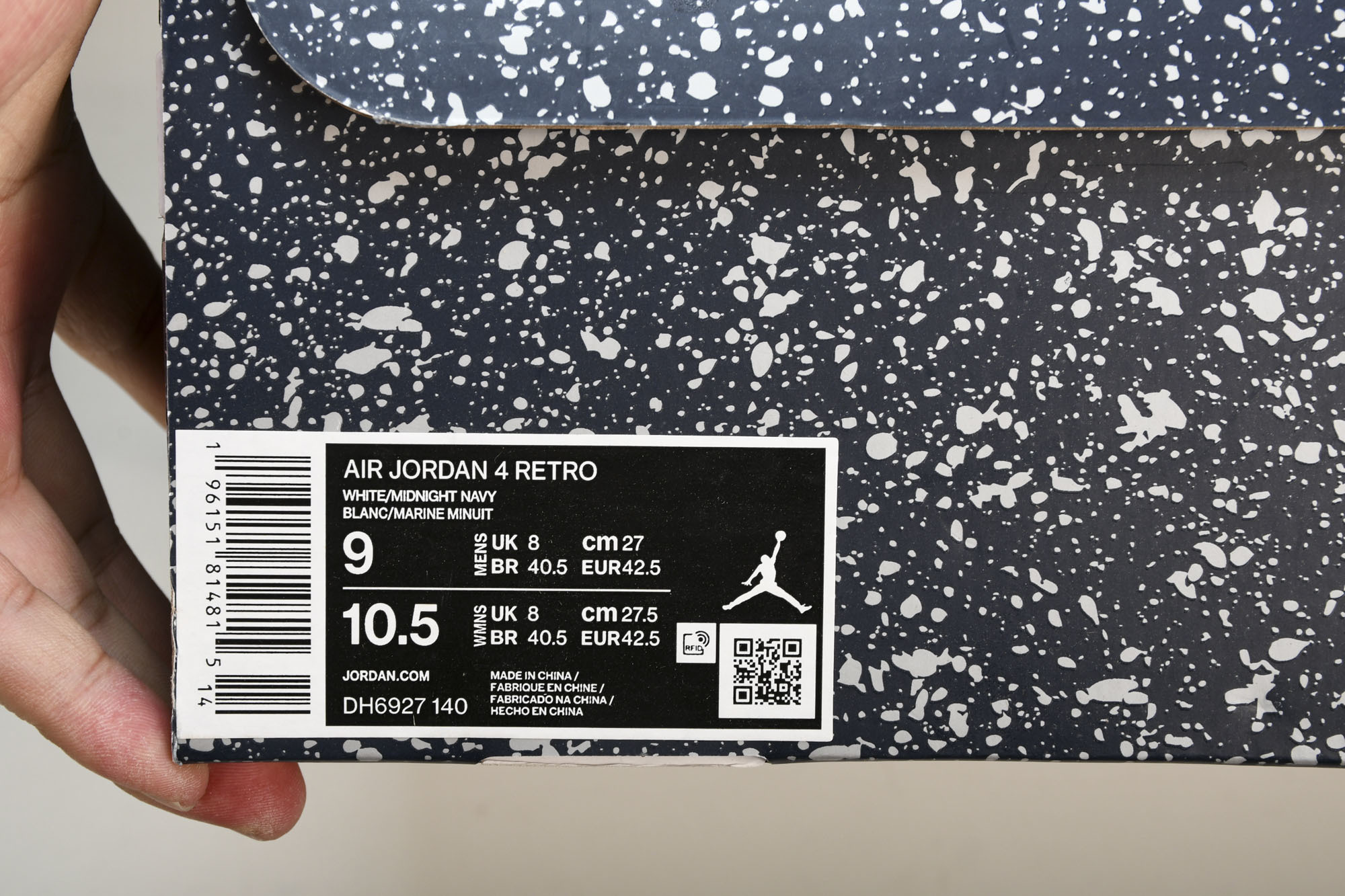 纯原原版 Air Jordan 4 Retro‘Midnight Navy’ 午夜蓝 DH6927-140 #YZ001 纯原原版 Air Jordan 4 Retro‘Midnight Navy’ 午夜蓝 DH6927-140 #YZ001