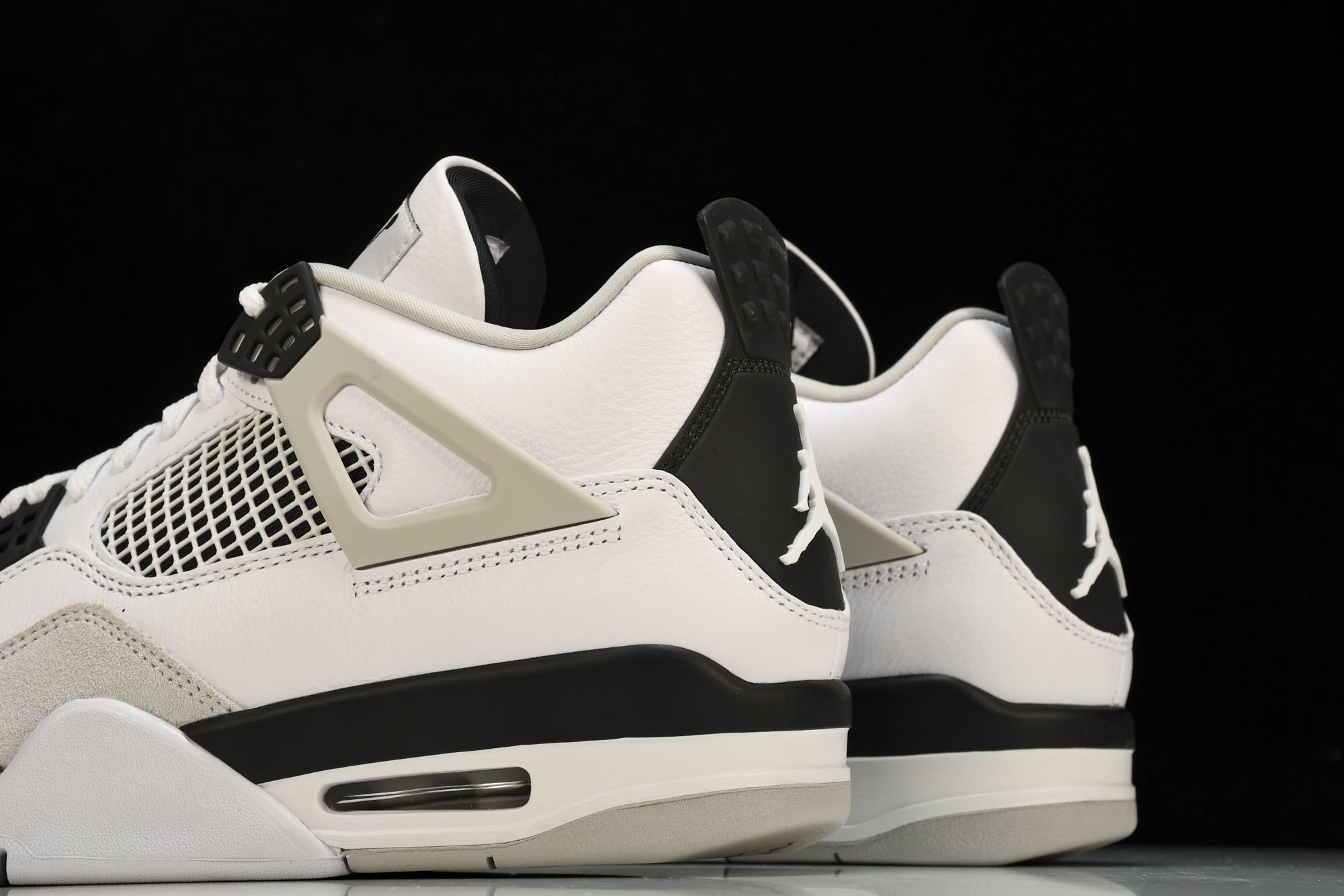 纯原原版 Air Jordan 4 Retro“Military Black”灰白黑 小白水泥 DH6927-111 # 纯原原版 Air Jordan 4 Retro“Military Black”灰白黑 小白水泥 DH6927-111 #