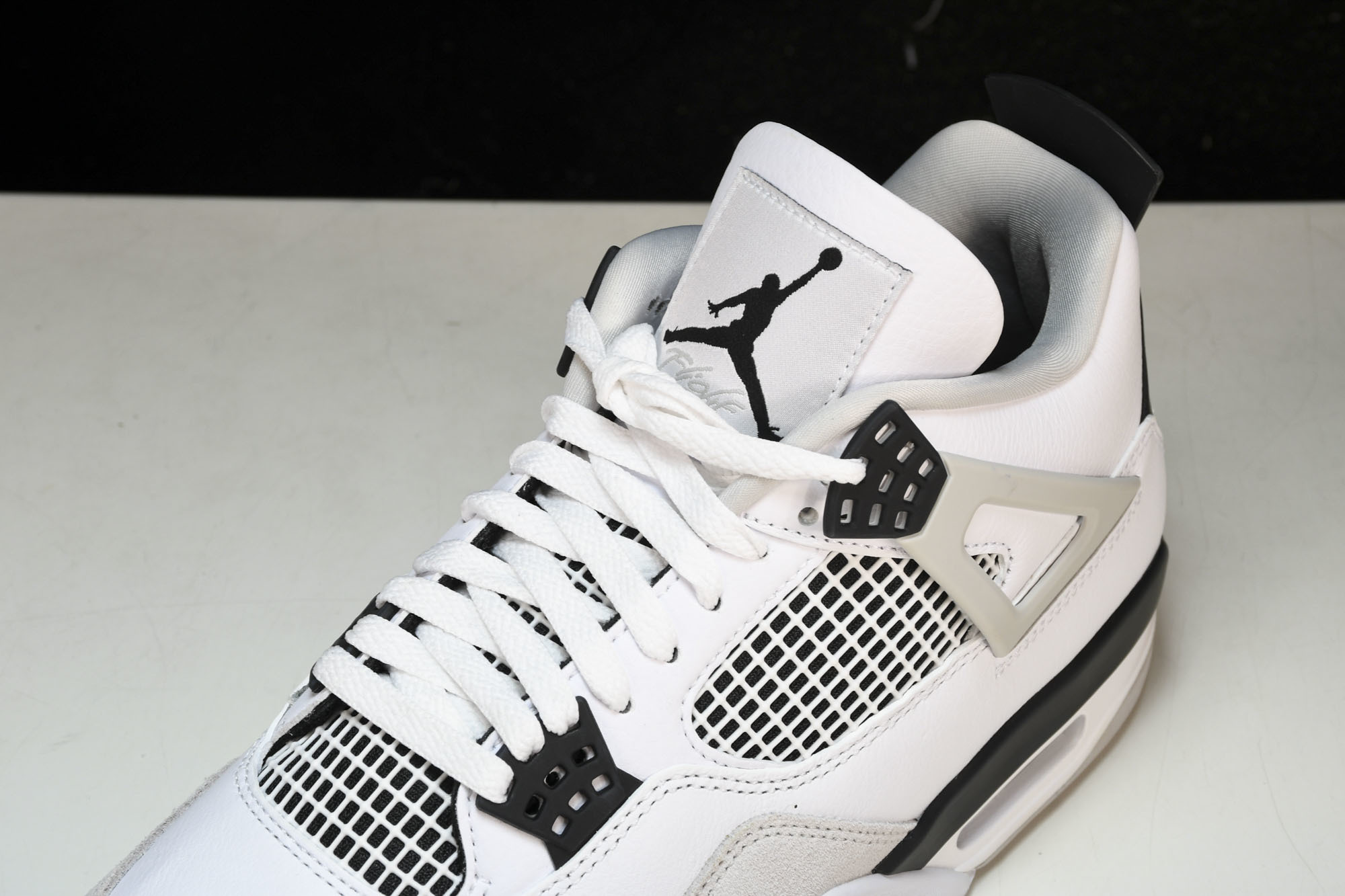 纯原原版 Air Jordan 4 Retro“Military Black”灰白黑 小白水泥 DH6927-111 # 纯原原版 Air Jordan 4 Retro“Military Black”灰白黑 小白水泥 DH6927-111 #