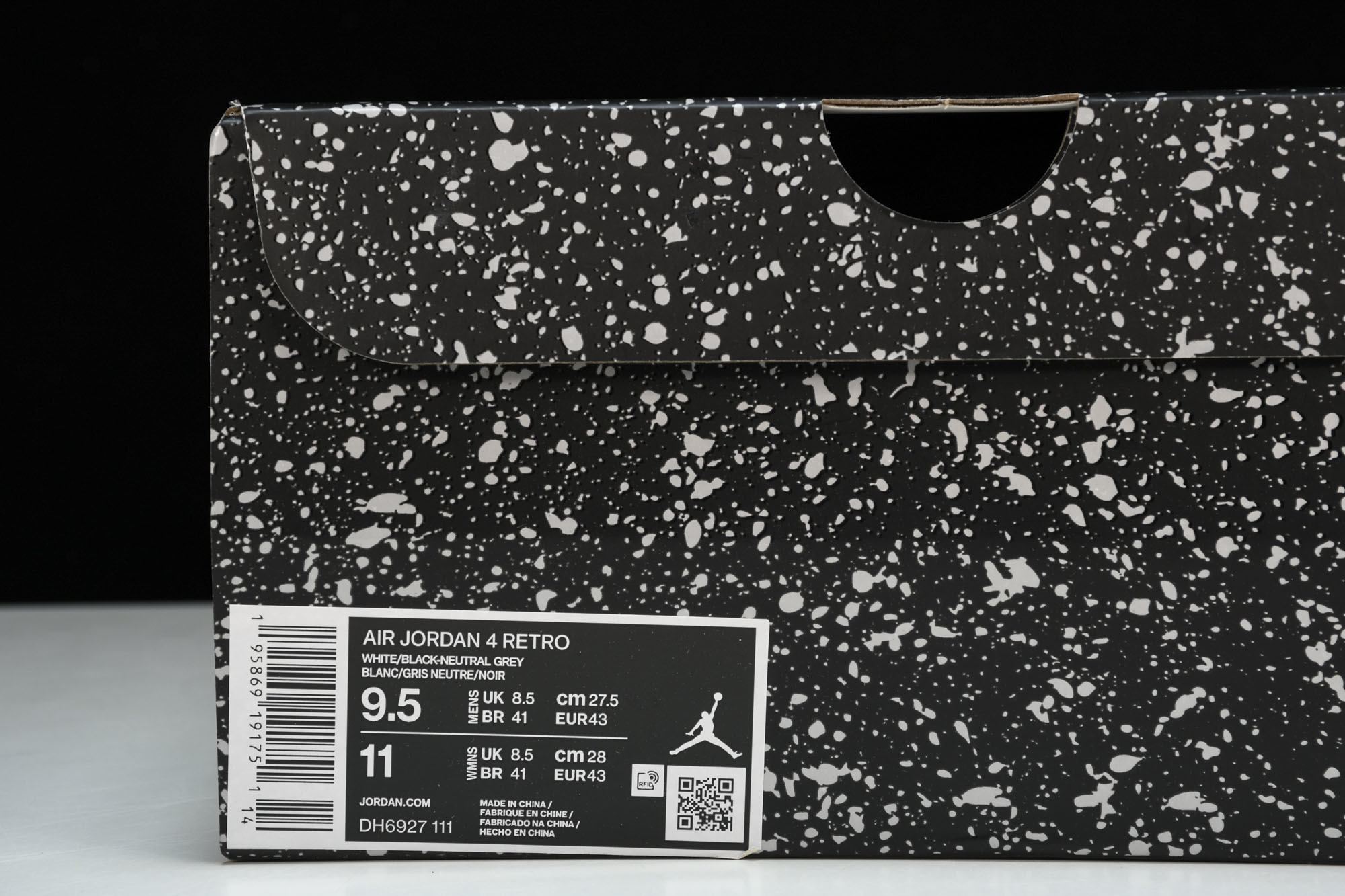 纯原原版 Air Jordan 4 Retro“Military Black”灰白黑 小白水泥 DH6927-111 # 纯原原版 Air Jordan 4 Retro“Military Black”灰白黑 小白水泥 DH6927-111 #