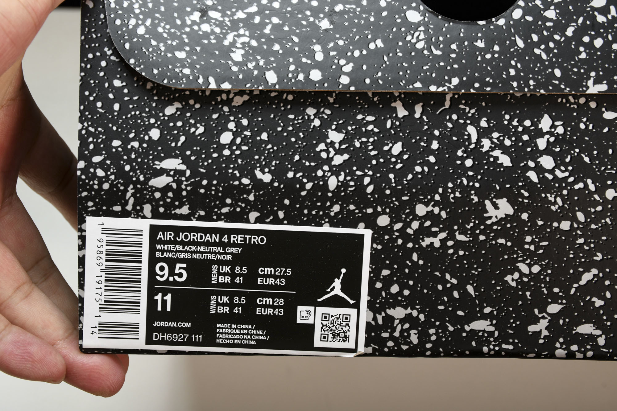 纯原原版 Air Jordan 4 Retro“Military Black”灰白黑 小白水泥 DH6927-111 # 纯原原版 Air Jordan 4 Retro“Military Black”灰白黑 小白水泥 DH6927-111 #