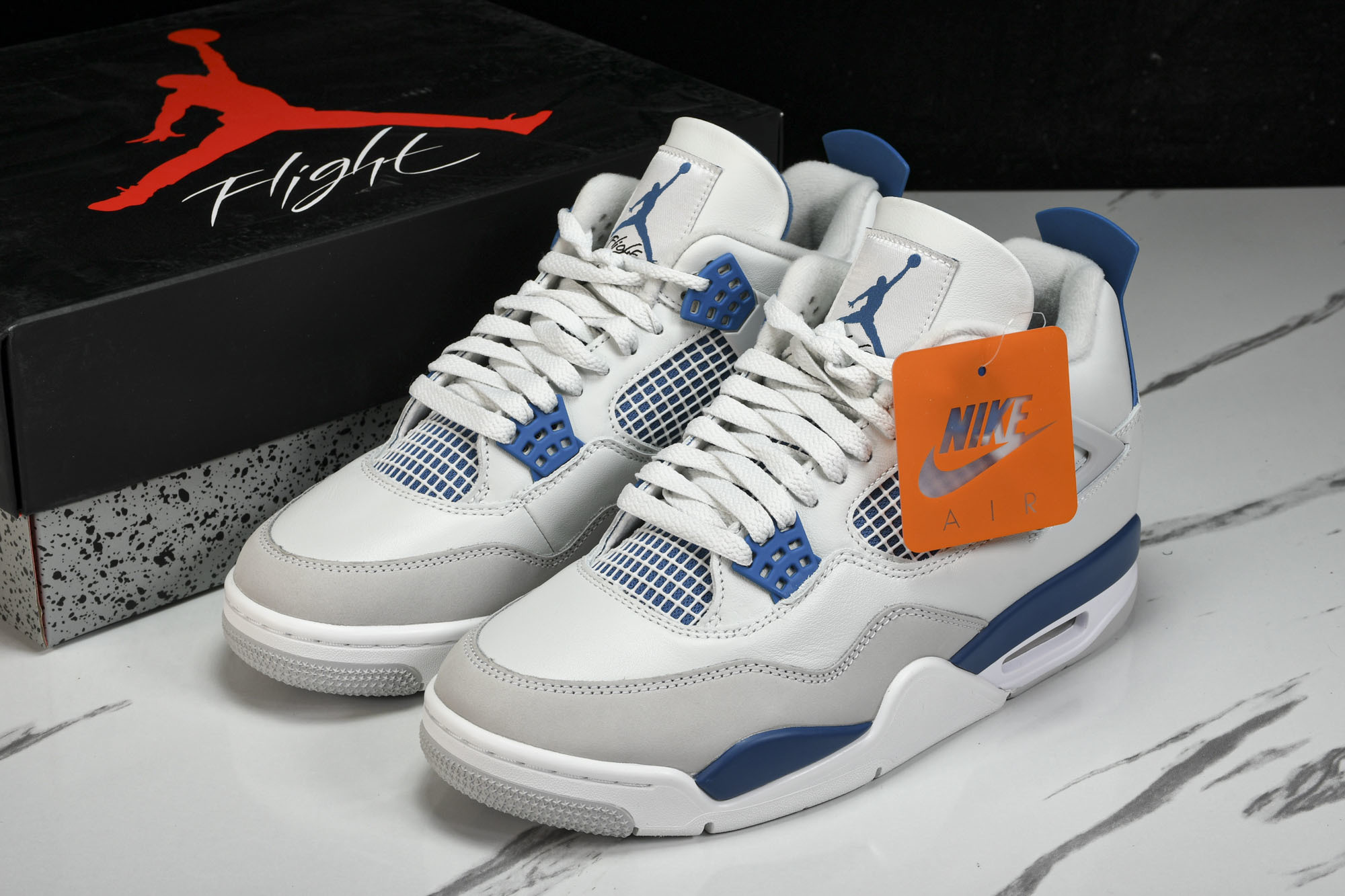 纯原原版 Air Jordan 4 Retro“Military Blue”军蓝 FV5029-141 #YZ001-1