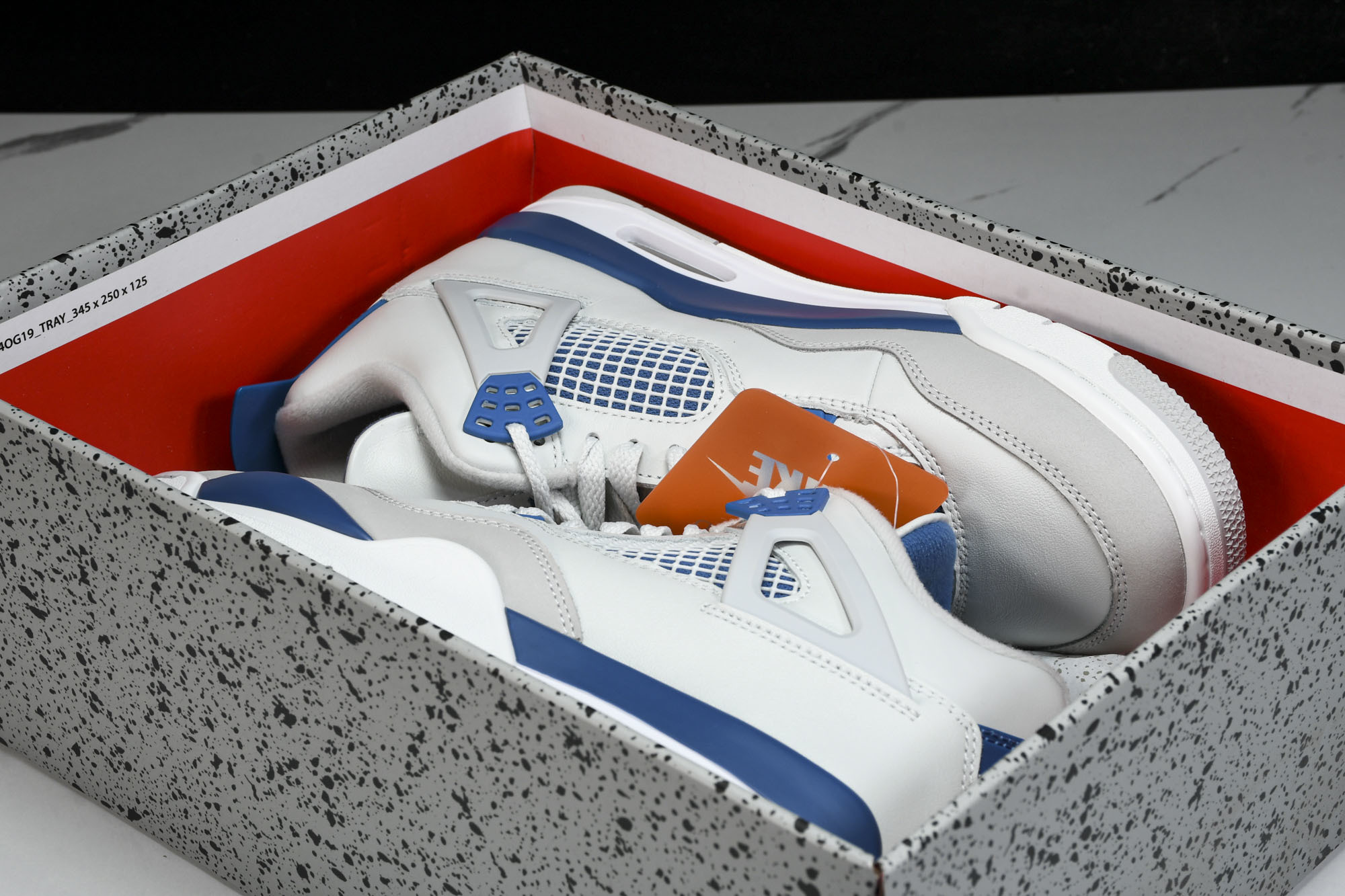 纯原原版 Air Jordan 4 Retro“Military Blue”军蓝 FV5029-141 #YZ001-1