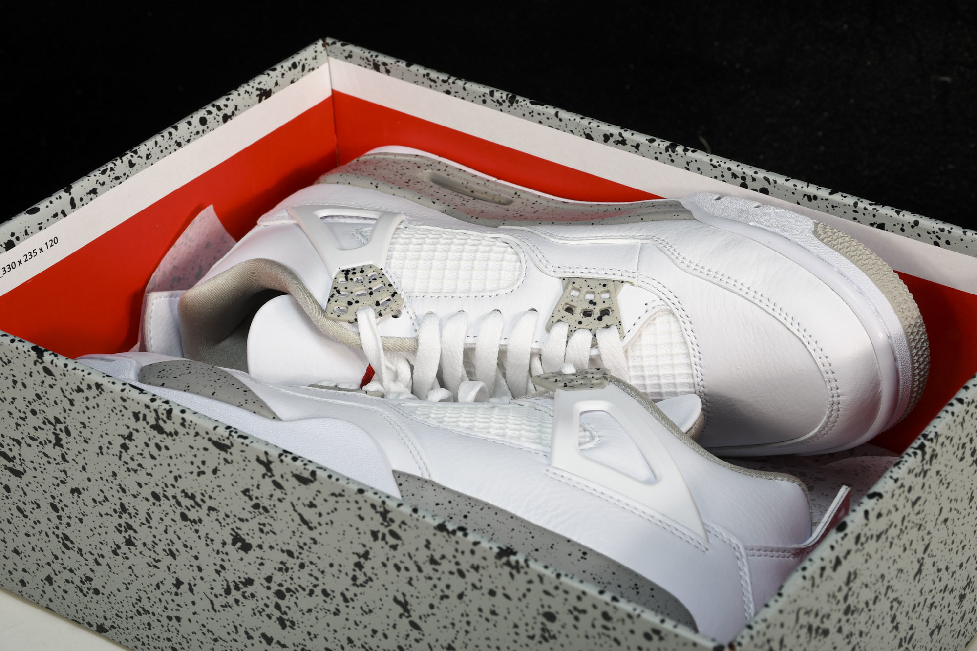 纯原原版 Air Jordan 4 Retro“Tech White”白色奥利奥 CT8527-100 #YZ001-1 纯原原版 Air Jordan 4 Retro“Tech White”白色奥利奥 CT8527-100 #YZ001-1
