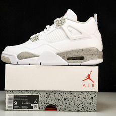 纯原原版 Air Jordan 4 Retro“Tech White”白色奥利奥 CT8527-100 #YZ001-1 纯原原版 Air Jordan 4 Retro“Tech White”白色奥利奥 CT8527-100 #YZ001-1
