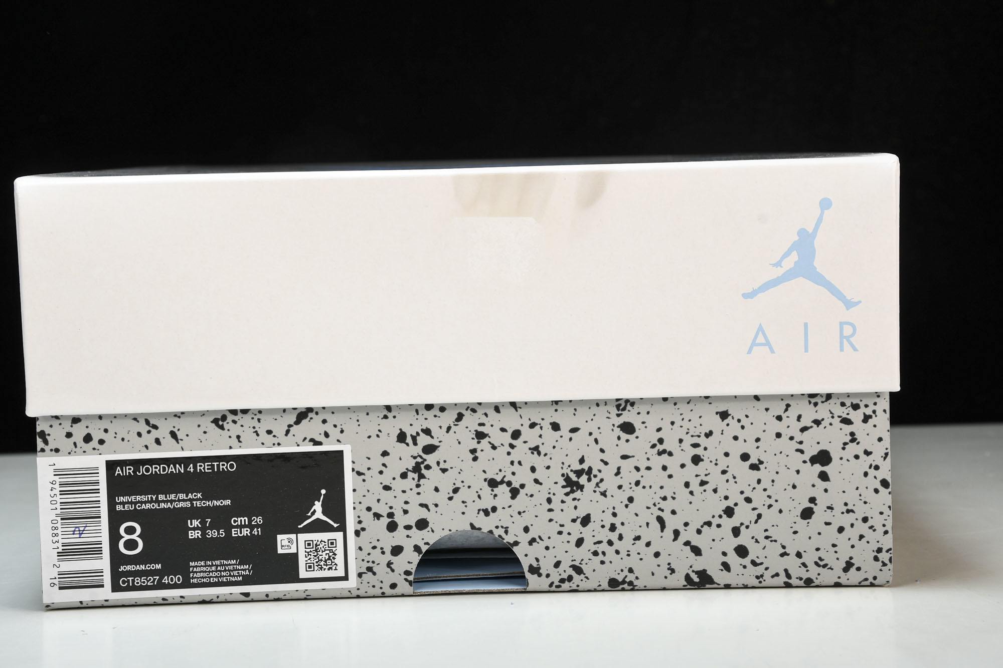 纯原原版 Air Jordan 4 Retro“University Blue”大学蓝 CT8527-400 #YZ00 纯原原版 Air Jordan 4 Retro“University Blue”大学蓝 CT8527-400 #YZ00