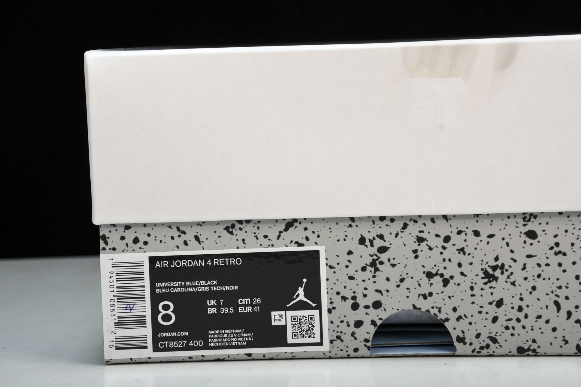 纯原原版 Air Jordan 4 Retro“University Blue”大学蓝 CT8527-400 #YZ00 纯原原版 Air Jordan 4 Retro“University Blue”大学蓝 CT8527-400 #YZ00