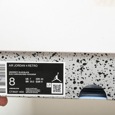 纯原原版 Air Jordan 4 Retro“University Blue”大学蓝 CT8527-400 #YZ00 纯原原版 Air Jordan 4 Retro“University Blue”大学蓝 CT8527-400 #YZ00