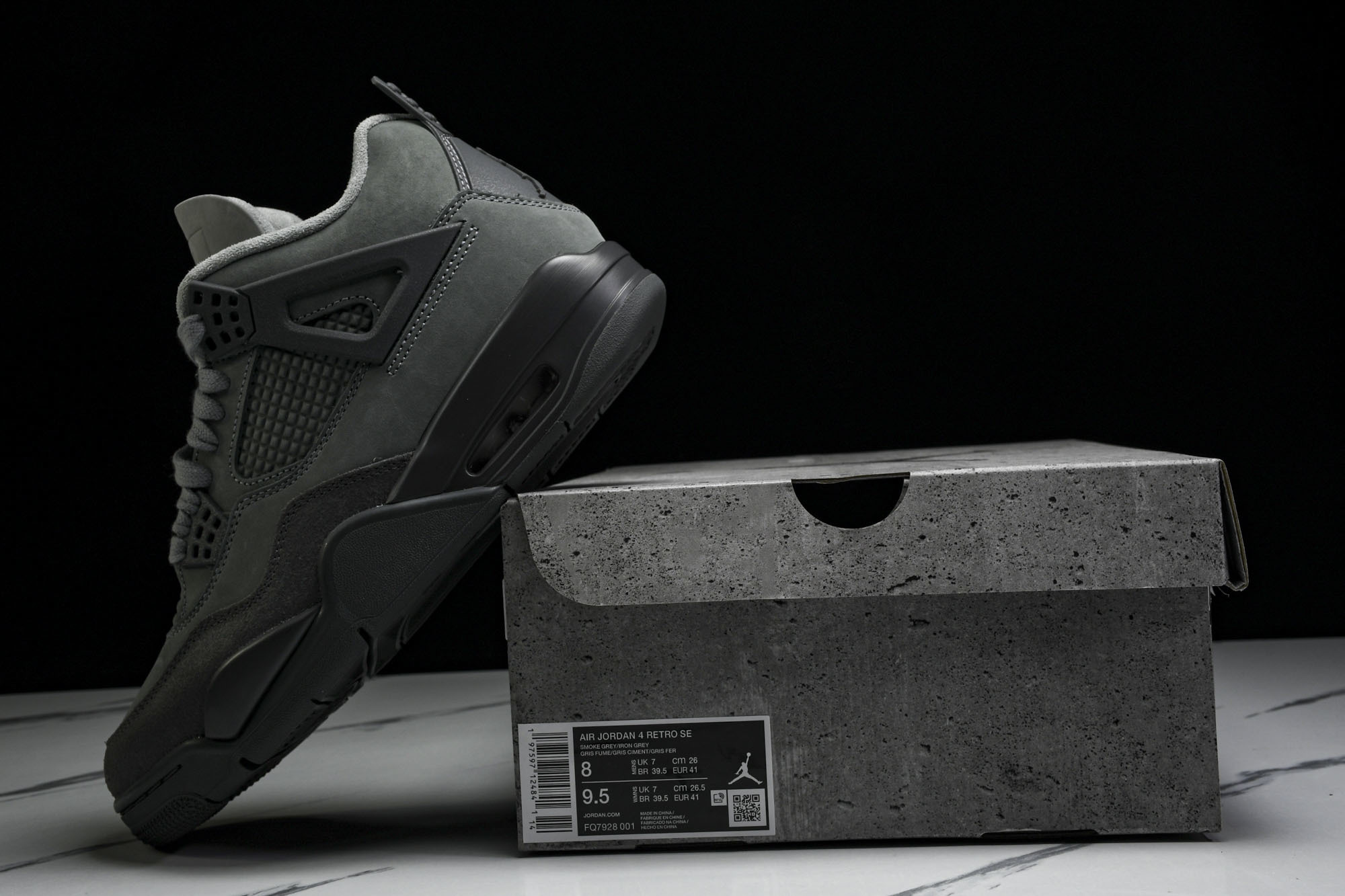 纯原原版 Air Jordan 4 SE“Smoke Grey”灰黑 FQ7928-001 #YZ001-1 40 40 纯原原版 Air Jordan 4 SE“Smoke Grey”灰黑 FQ7928-001 #YZ001-1 40 40