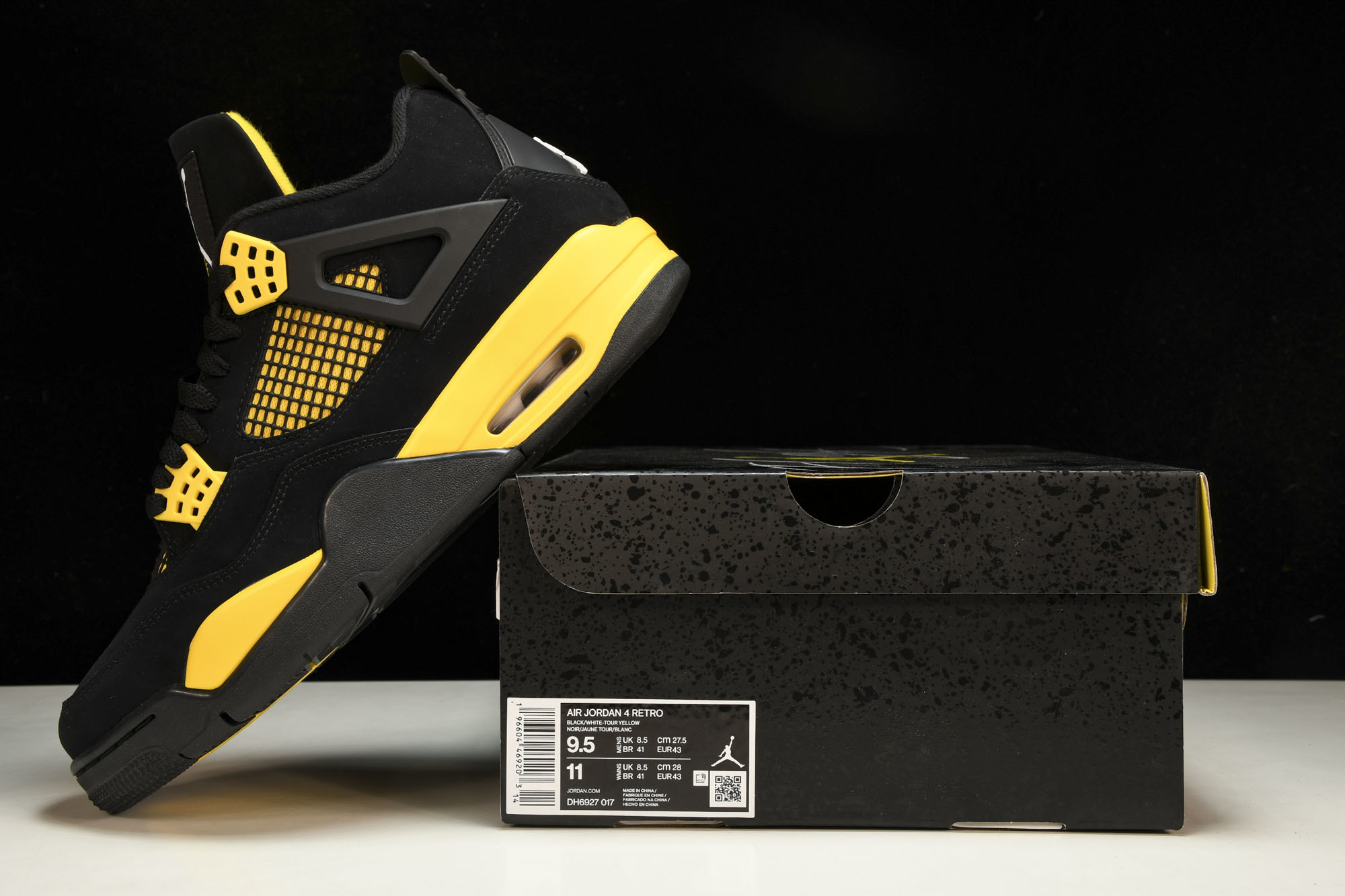 纯原原版 Air Jordan 4 Thunder2023 雷公 黑黄 DH6927-017 #YZ001-1 40 4 纯原原版 Air Jordan 4 Thunder2023 雷公 黑黄 DH6927-017 #YZ001-1 40 4