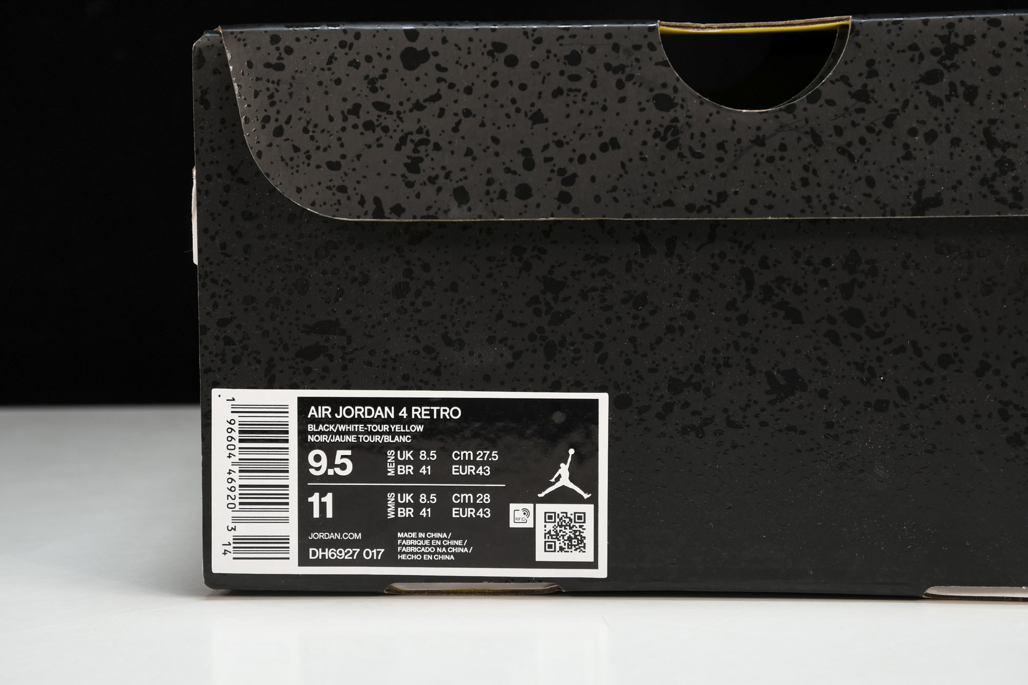 纯原原版 Air Jordan 4 Thunder2023 雷公 黑黄 DH6927-017 #YZ001-1 40 4 纯原原版 Air Jordan 4 Thunder2023 雷公 黑黄 DH6927-017 #YZ001-1 40 4