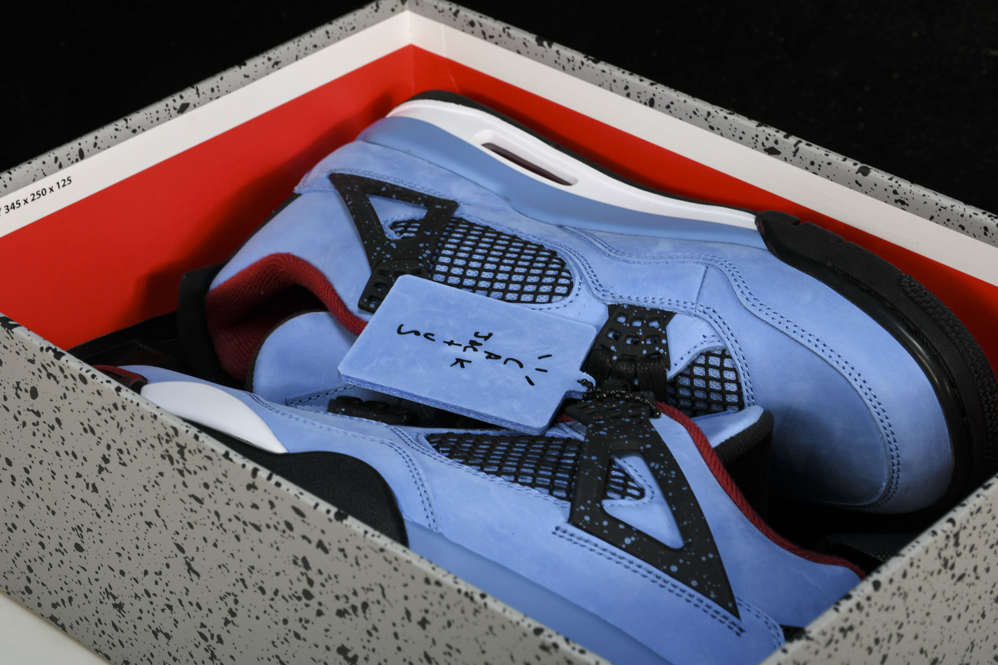 纯原原版 Air Jordan 4 x Travis Scott AJ4 TS联名蓝麂皮 -406 #YZ001-1 4 纯原原版 Air Jordan 4 x Travis Scott AJ4 TS联名蓝麂皮 -406 #YZ001-1 4