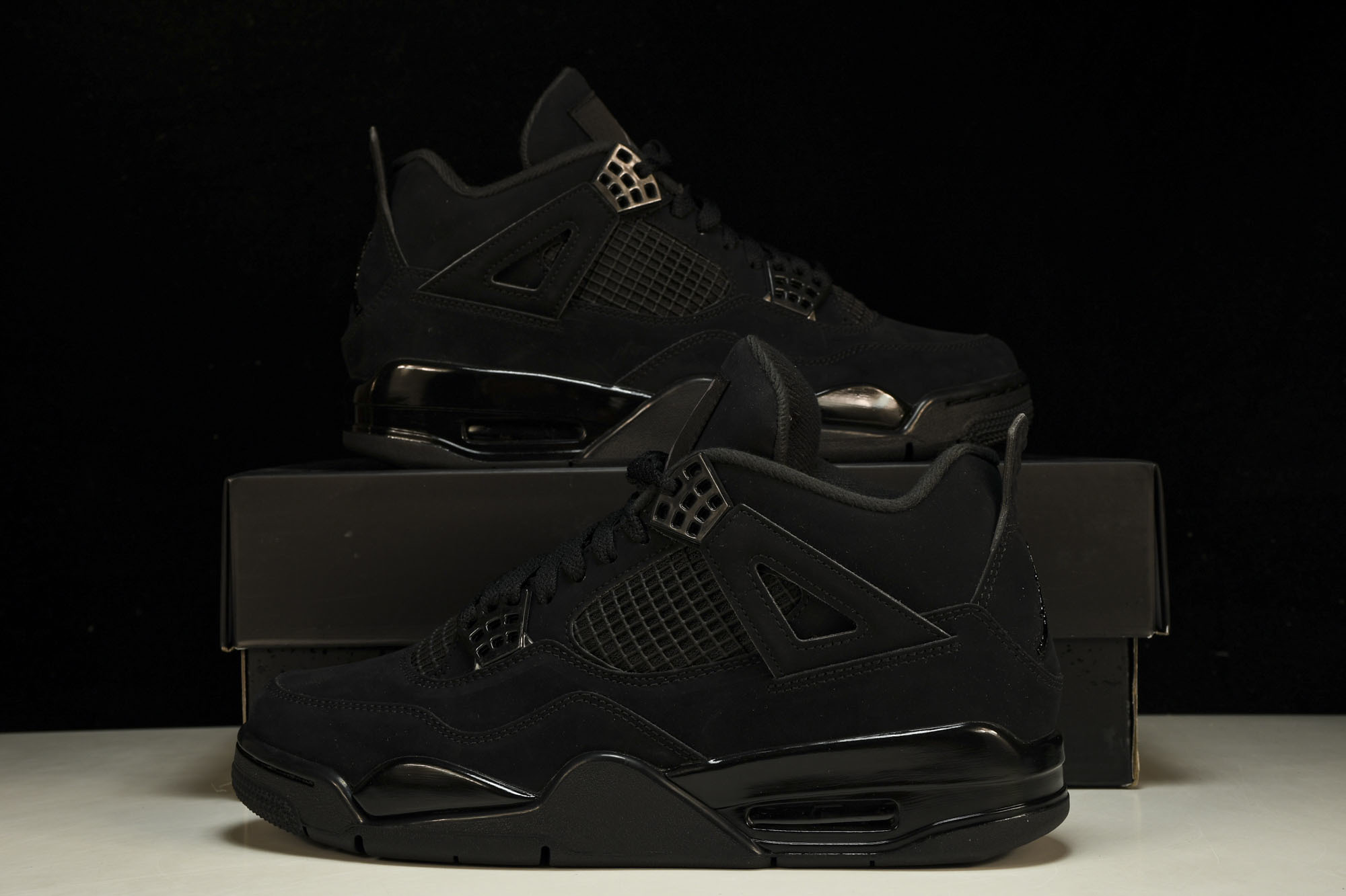 纯原原版 Air Jordan 4 “Black Cat”黑猫 CU1110-010 #YZ001-1 40 40.5 