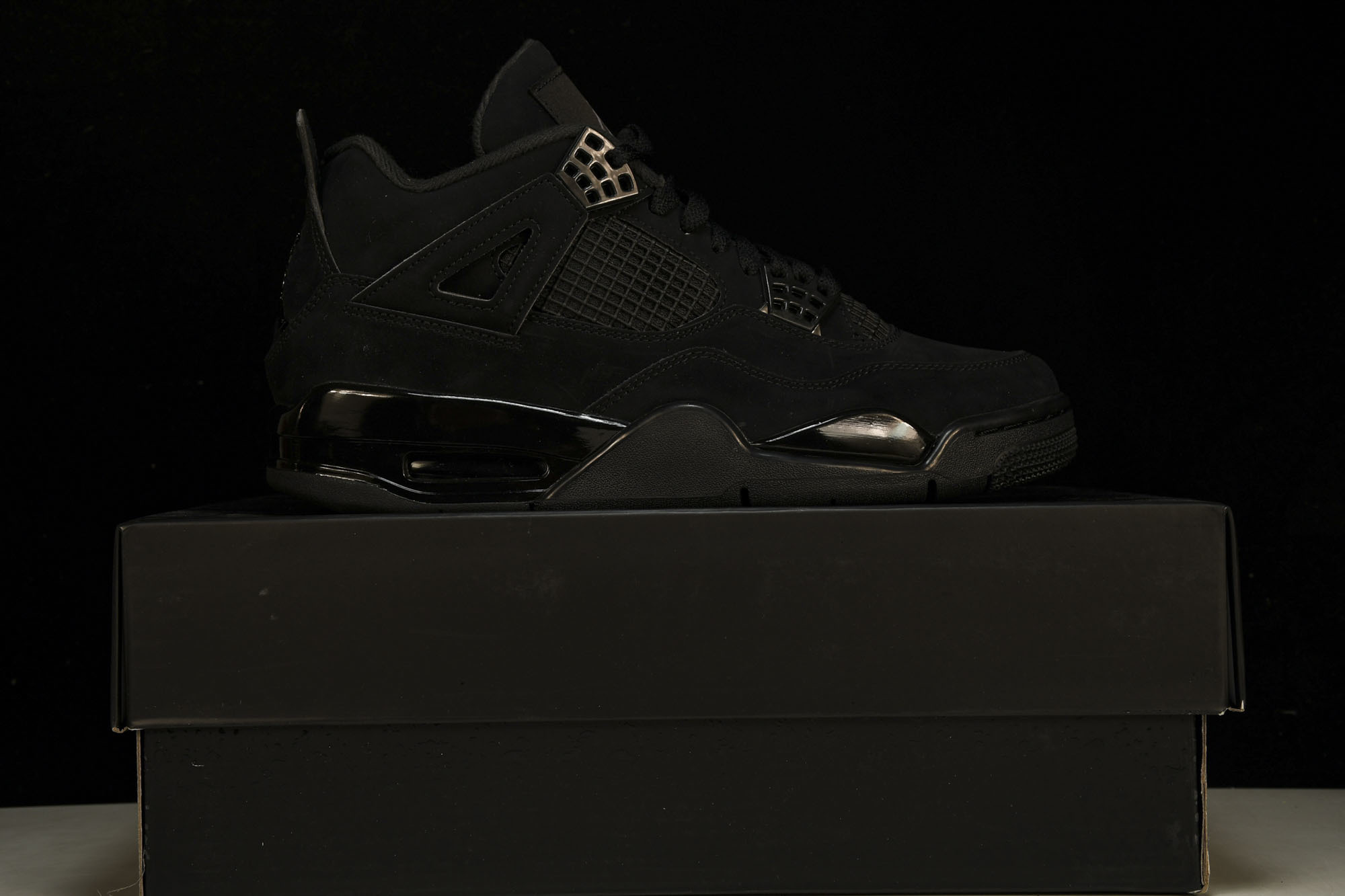 纯原原版 Air Jordan 4 “Black Cat”黑猫 CU1110-010 #YZ001-1 40 40.5 