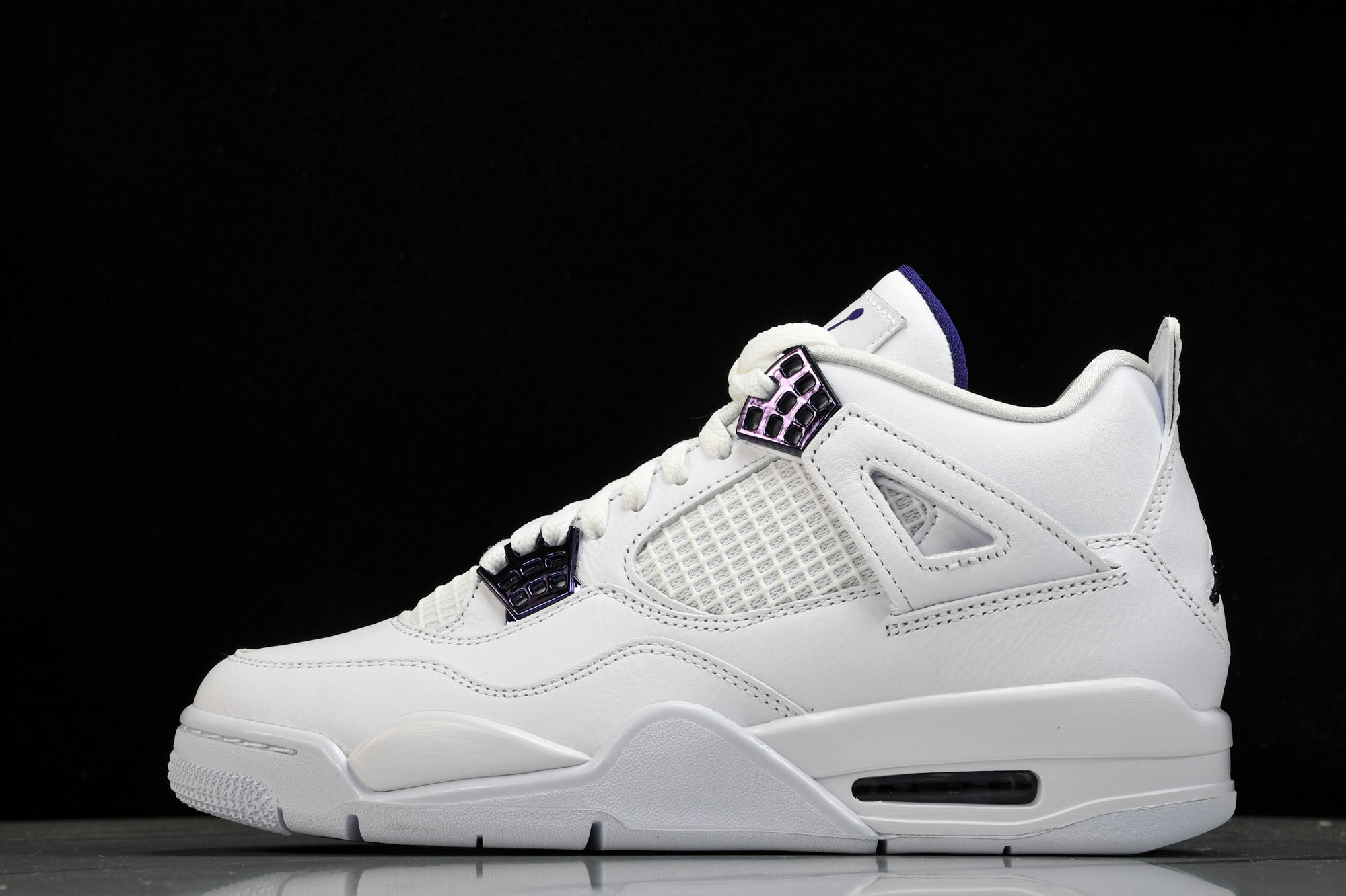 纯原原版 Air Jordan 4 “Metallic Pack” AJ4 白紫金属扣 篮球鞋CT8527-115 #Y