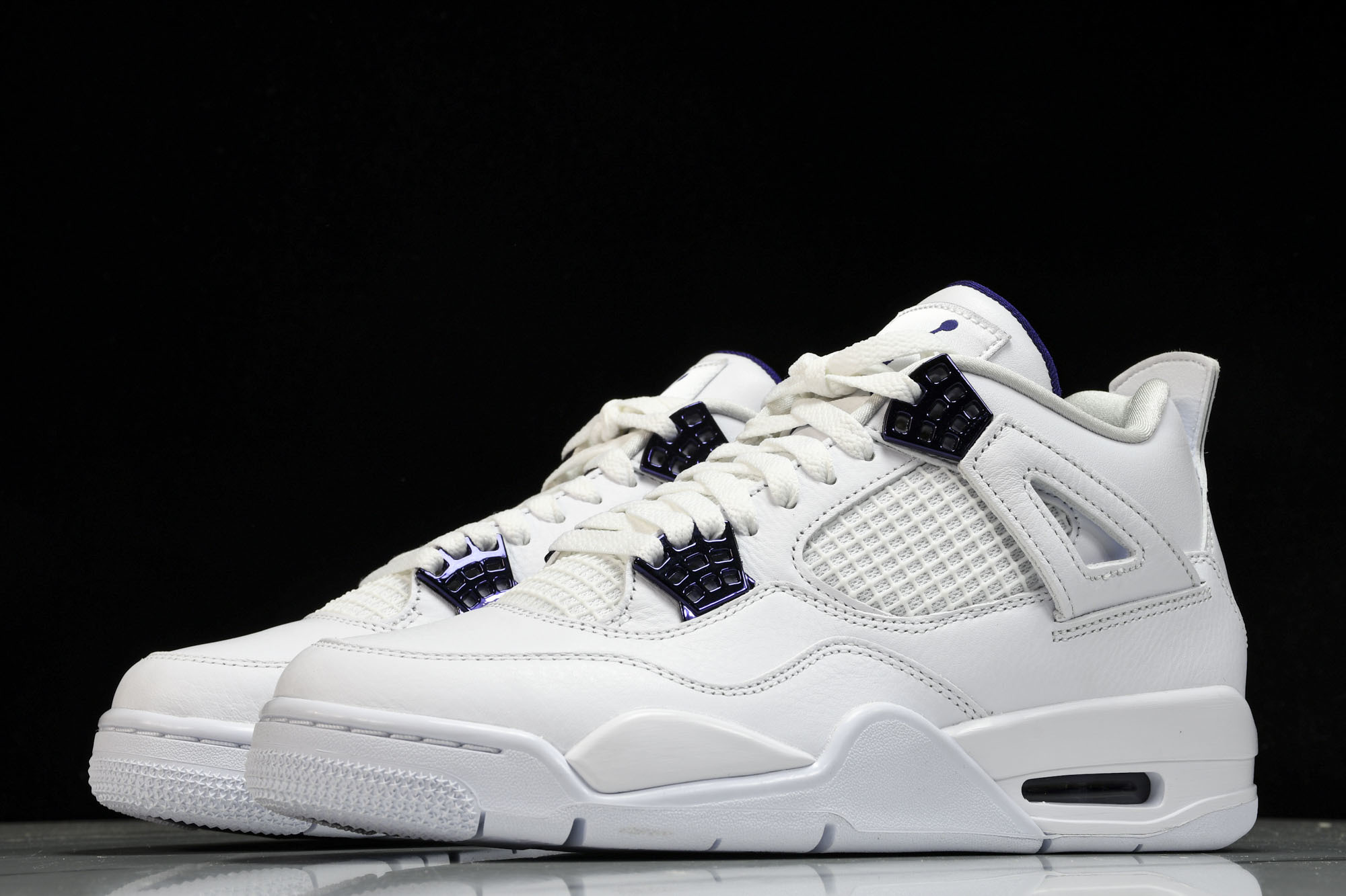 纯原原版 Air Jordan 4 “Metallic Pack” AJ4 白紫金属扣 篮球鞋CT8527-115 #Y 纯原原版 Air Jordan 4 “Metallic Pack” AJ4 白紫金属扣 篮球鞋CT8527-115 #Y