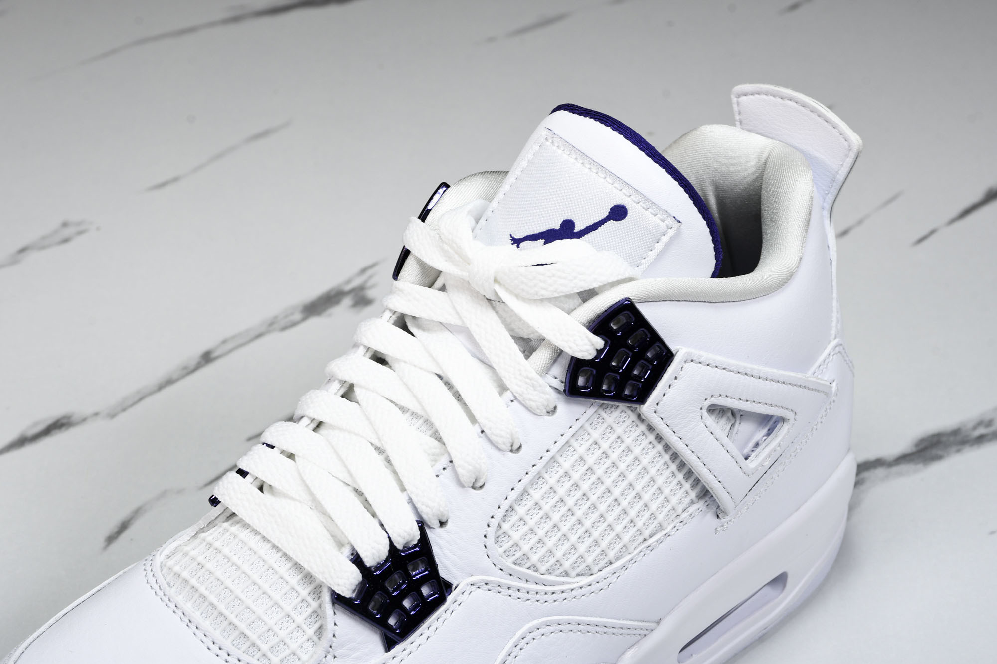 纯原原版 Air Jordan 4 “Metallic Pack” AJ4 白紫金属扣 篮球鞋CT8527-115 #Y 纯原原版 Air Jordan 4 “Metallic Pack” AJ4 白紫金属扣 篮球鞋CT8527-115 #Y