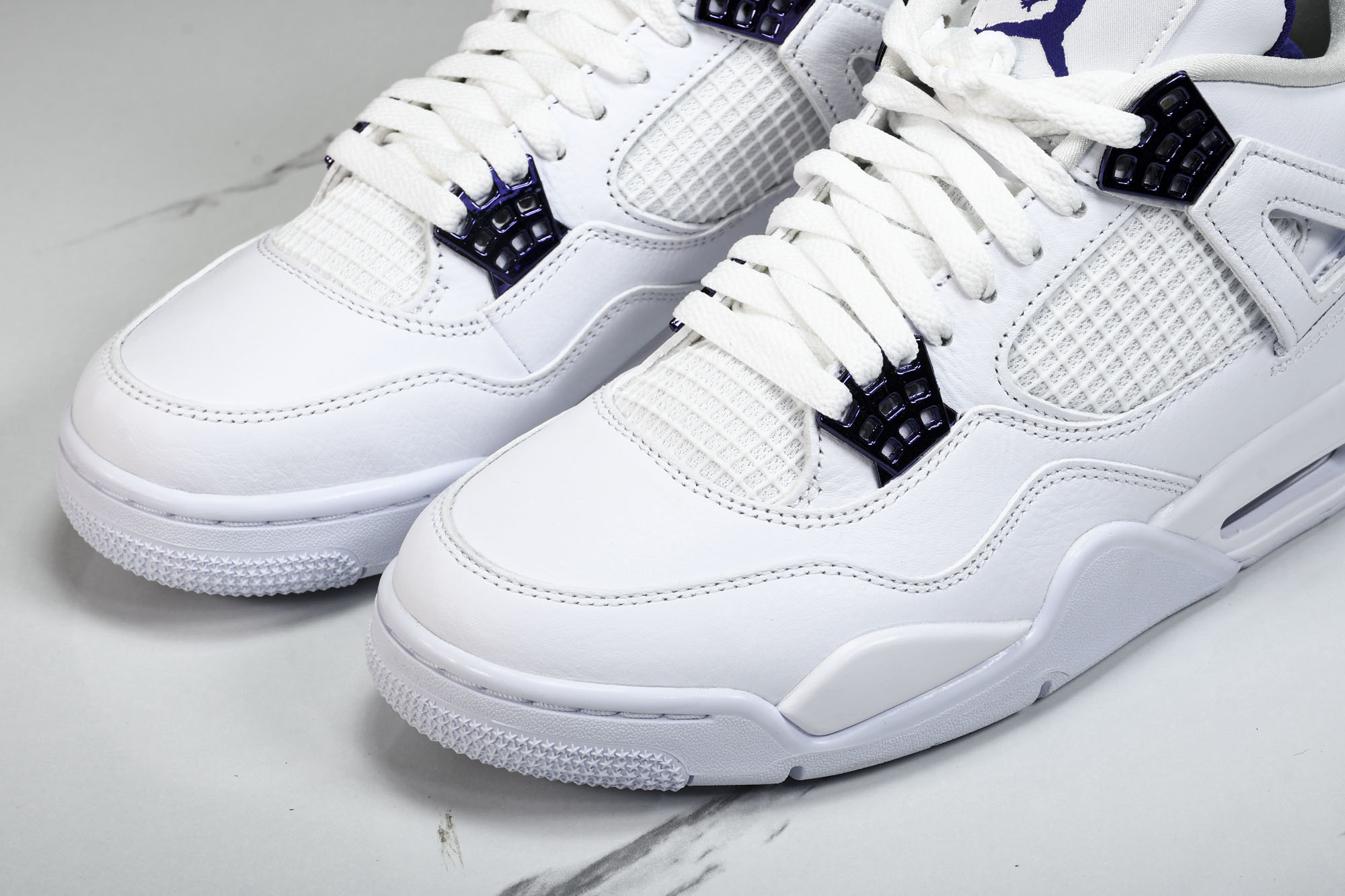 纯原原版 Air Jordan 4 “Metallic Pack” AJ4 白紫金属扣 篮球鞋CT8527-115 #Y 纯原原版 Air Jordan 4 “Metallic Pack” AJ4 白紫金属扣 篮球鞋CT8527-115 #Y