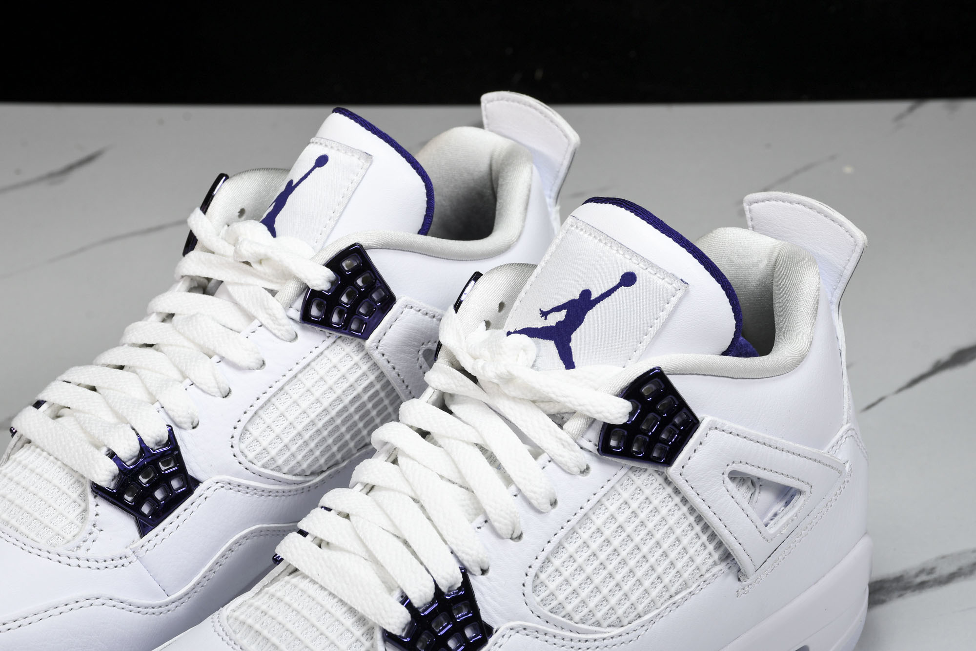 纯原原版 Air Jordan 4 “Metallic Pack” AJ4 白紫金属扣 篮球鞋CT8527-115 #Y 纯原原版 Air Jordan 4 “Metallic Pack” AJ4 白紫金属扣 篮球鞋CT8527-115 #Y