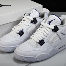 纯原原版 Air Jordan 4 “Metallic Pack” AJ4 白紫金属扣 篮球鞋CT8527-115 #Y 纯原原版 Air Jordan 4 “Metallic Pack” AJ4 白紫金属扣 篮球鞋CT8527-115 #Y