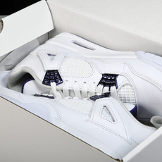 纯原原版 Air Jordan 4 “Metallic Pack” AJ4 白紫金属扣 篮球鞋CT8527-115 #Y 纯原原版 Air Jordan 4 “Metallic Pack” AJ4 白紫金属扣 篮球鞋CT8527-115 #Y