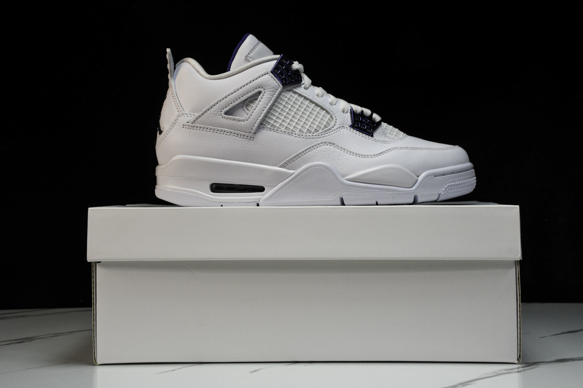 纯原原版 Air Jordan 4 “Metallic Pack” AJ4 白紫金属扣 篮球鞋CT8527-115 #Y 纯原原版 Air Jordan 4 “Metallic Pack” AJ4 白紫金属扣 篮球鞋CT8527-115 #Y