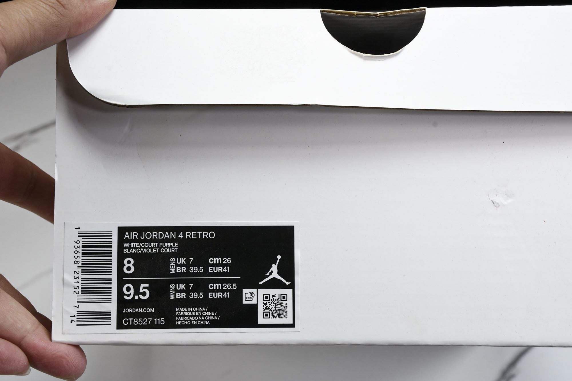 纯原原版 Air Jordan 4 “Metallic Pack” AJ4 白紫金属扣 篮球鞋CT8527-115 #Y 纯原原版 Air Jordan 4 “Metallic Pack” AJ4 白紫金属扣 篮球鞋CT8527-115 #Y