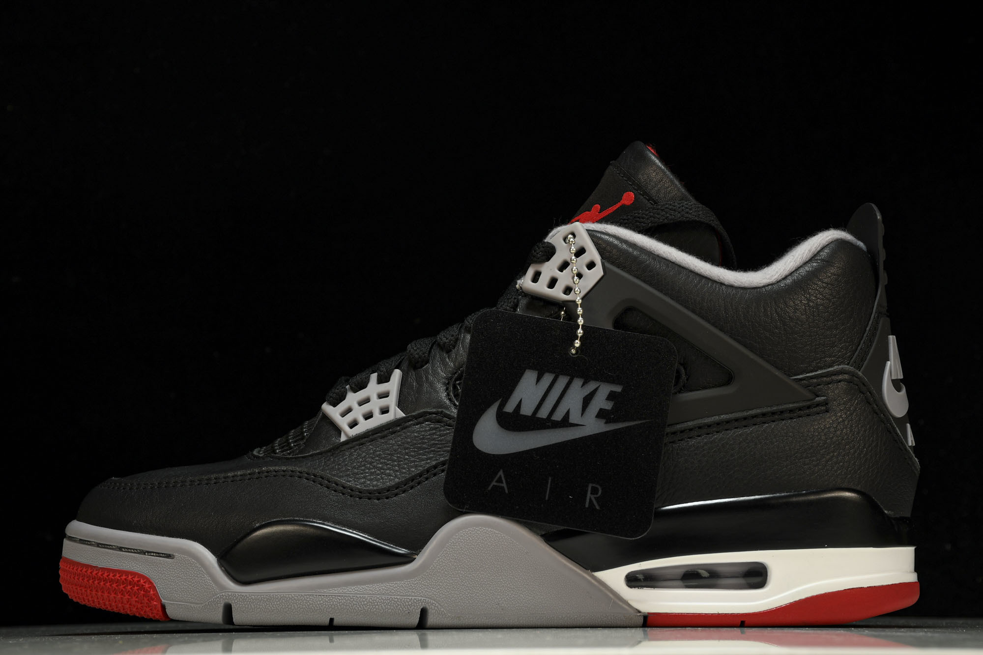 纯原原版 Air Jordan 4“Bred Reimagined”黑红 FV5029-006 #YZ001-1 40 