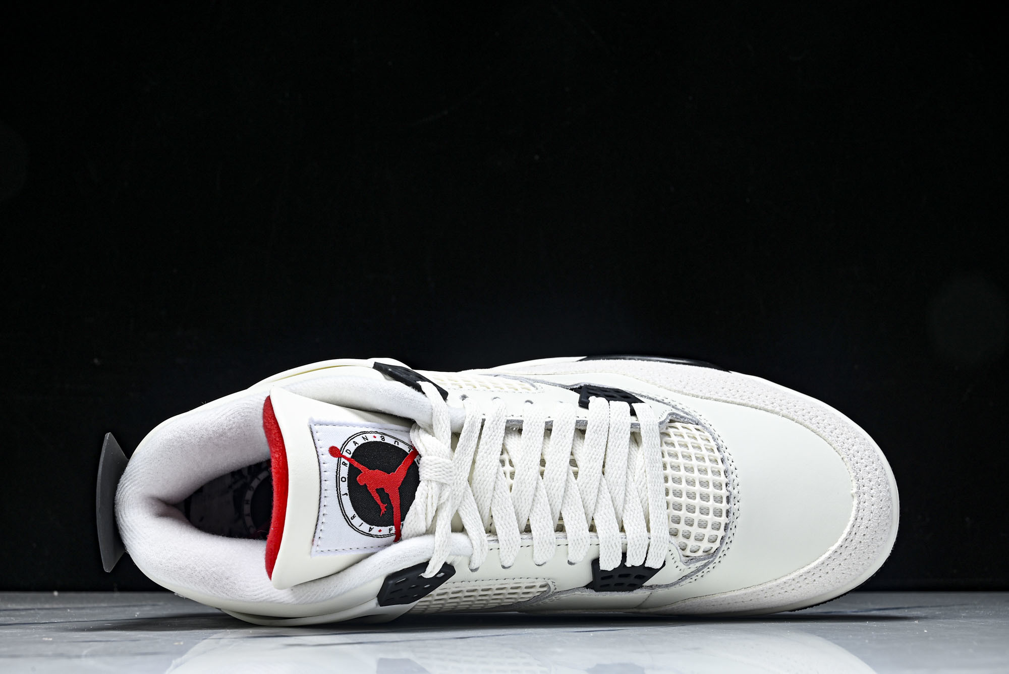 纯原原版 Air Jordan 4“Flight Club”Sail_Black-University Red 白黑灰 纯原原版 Air Jordan 4“Flight Club”Sail_Black-University Red 白黑灰
