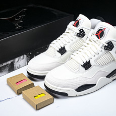 纯原原版 Air Jordan 4“Flight Club”Sail_Black-University Red 白黑灰 纯原原版 Air Jordan 4“Flight Club”Sail_Black-University Red 白黑灰