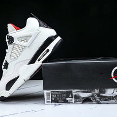 纯原原版 Air Jordan 4“Flight Club”Sail_Black-University Red 白黑灰 纯原原版 Air Jordan 4“Flight Club”Sail_Black-University Red 白黑灰