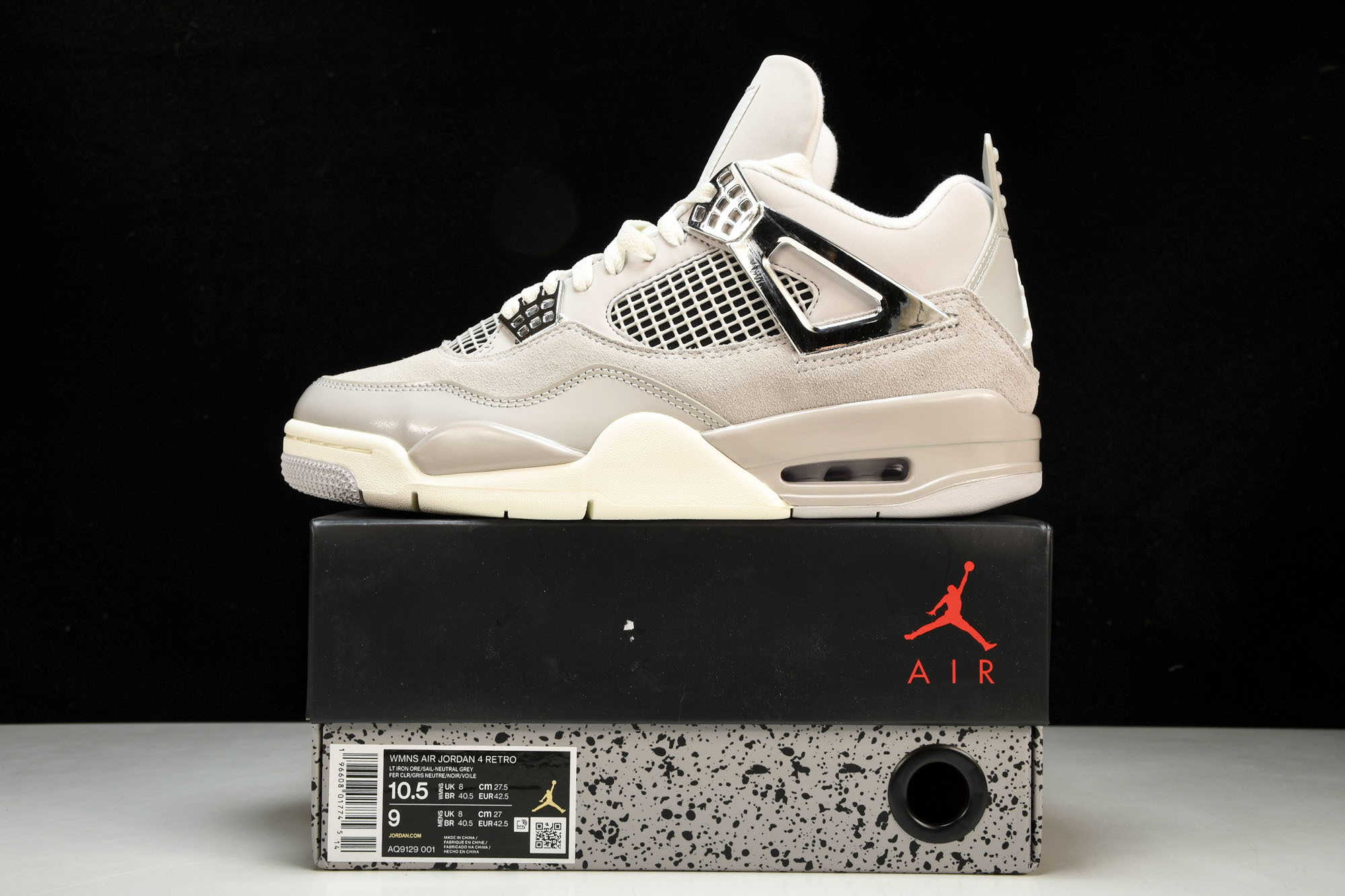 纯原原版 Air Jordan 4“Light Iron Ore”矿石灰 AQ9129-001 #YZ001-1 40 纯原原版 Air Jordan 4“Light Iron Ore”矿石灰 AQ9129-001 #YZ001-1 40
