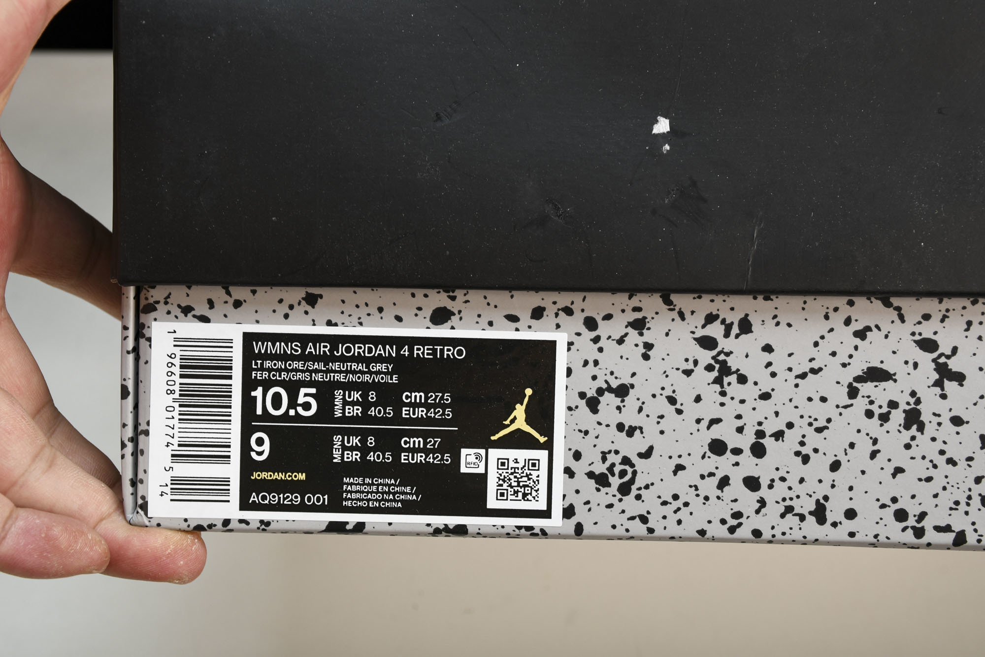 纯原原版 Air Jordan 4“Light Iron Ore”矿石灰 AQ9129-001 #YZ001-1 40 纯原原版 Air Jordan 4“Light Iron Ore”矿石灰 AQ9129-001 #YZ001-1 40
