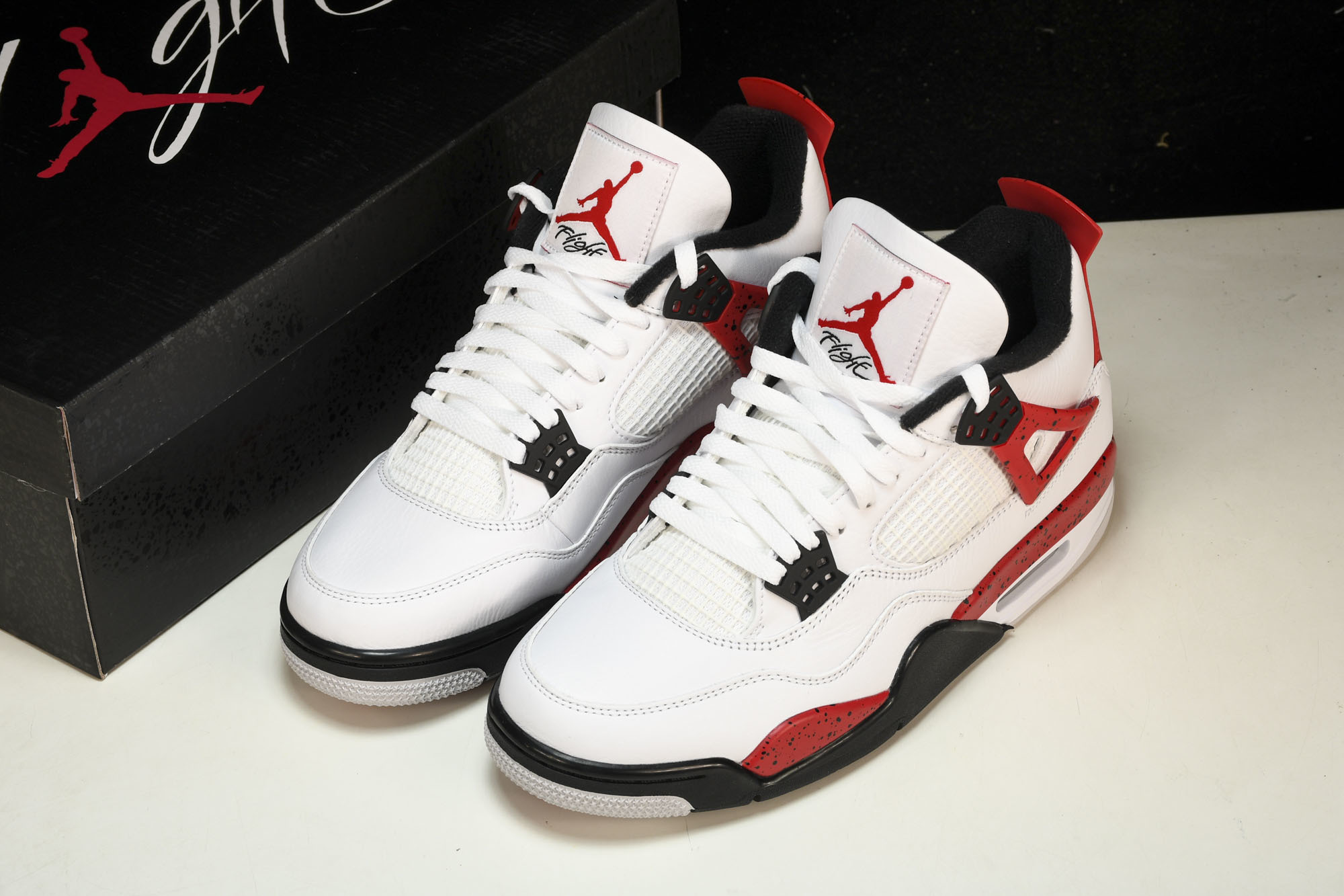 纯原原版 Air Jordan 4“Neutral Grey”白黑红 DH6927-161 #YZ001-1 40 40